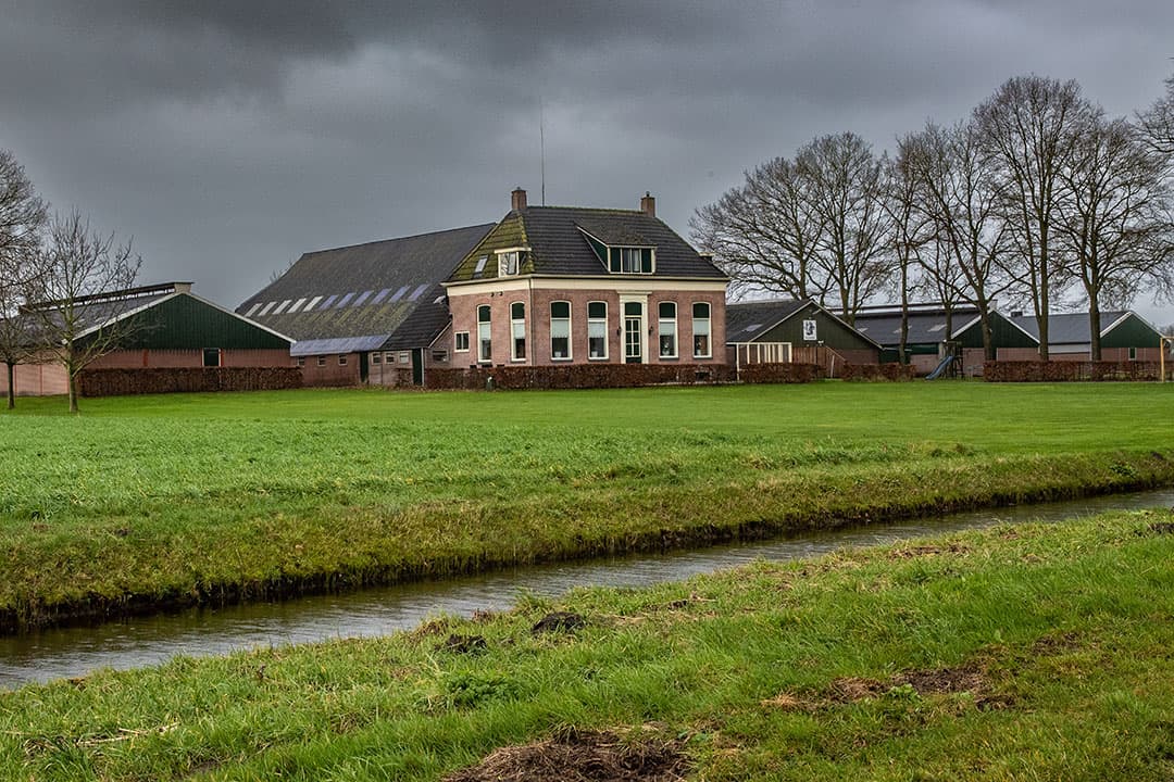 Het bedrijf van de familie Jongschaap in Rogat (Dr.)