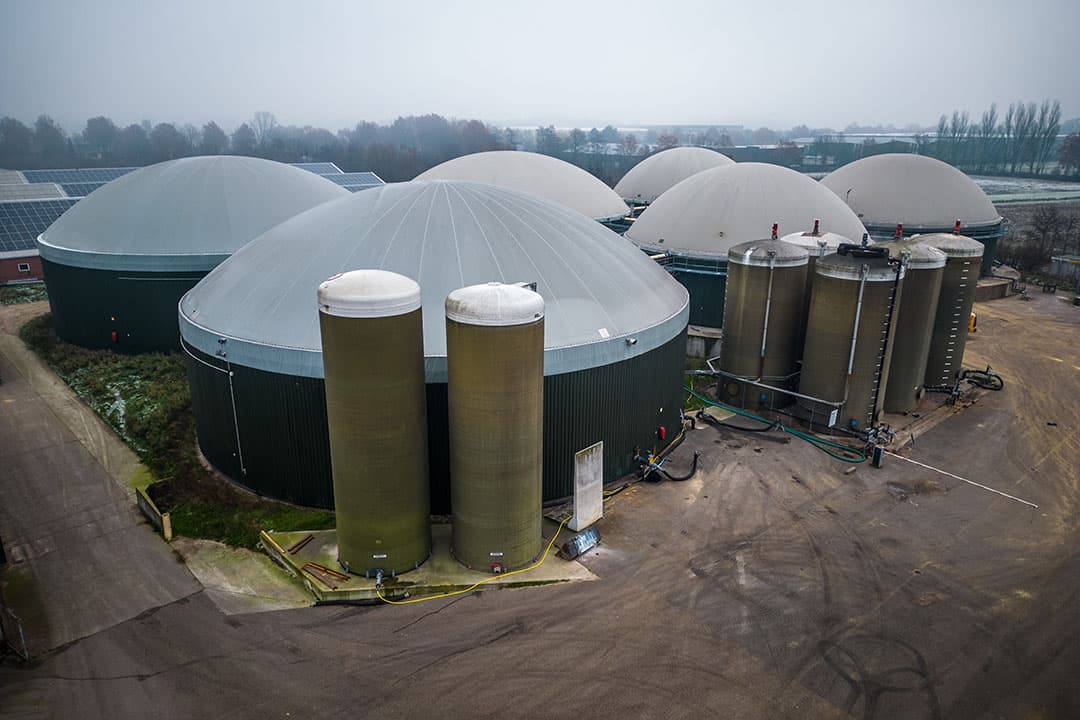 De biogasinstallatie van varkensbedrijf Ashorst. - Foto's: Bert Jansen