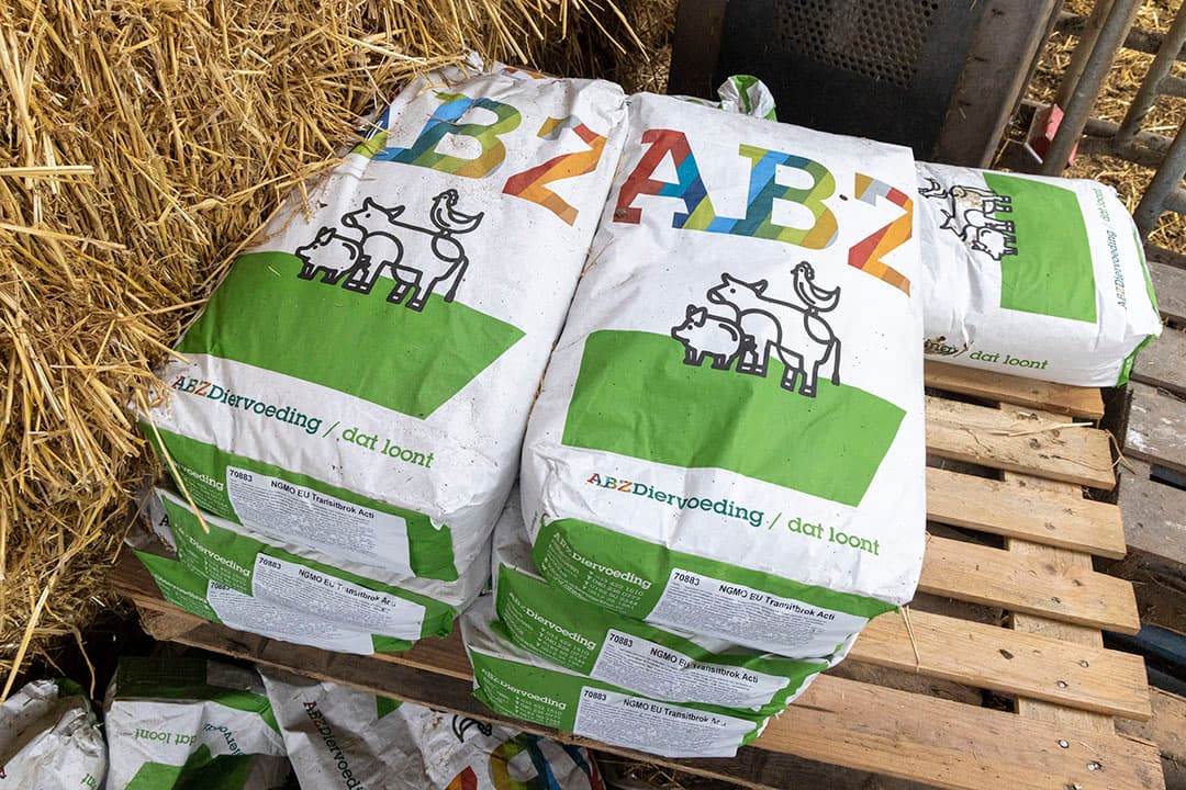 De close-upgroep krijgt als aanvulling Transitiebrok Acti van ABZ Diervoeding voor makkelijk afkalven en goed opstarten.