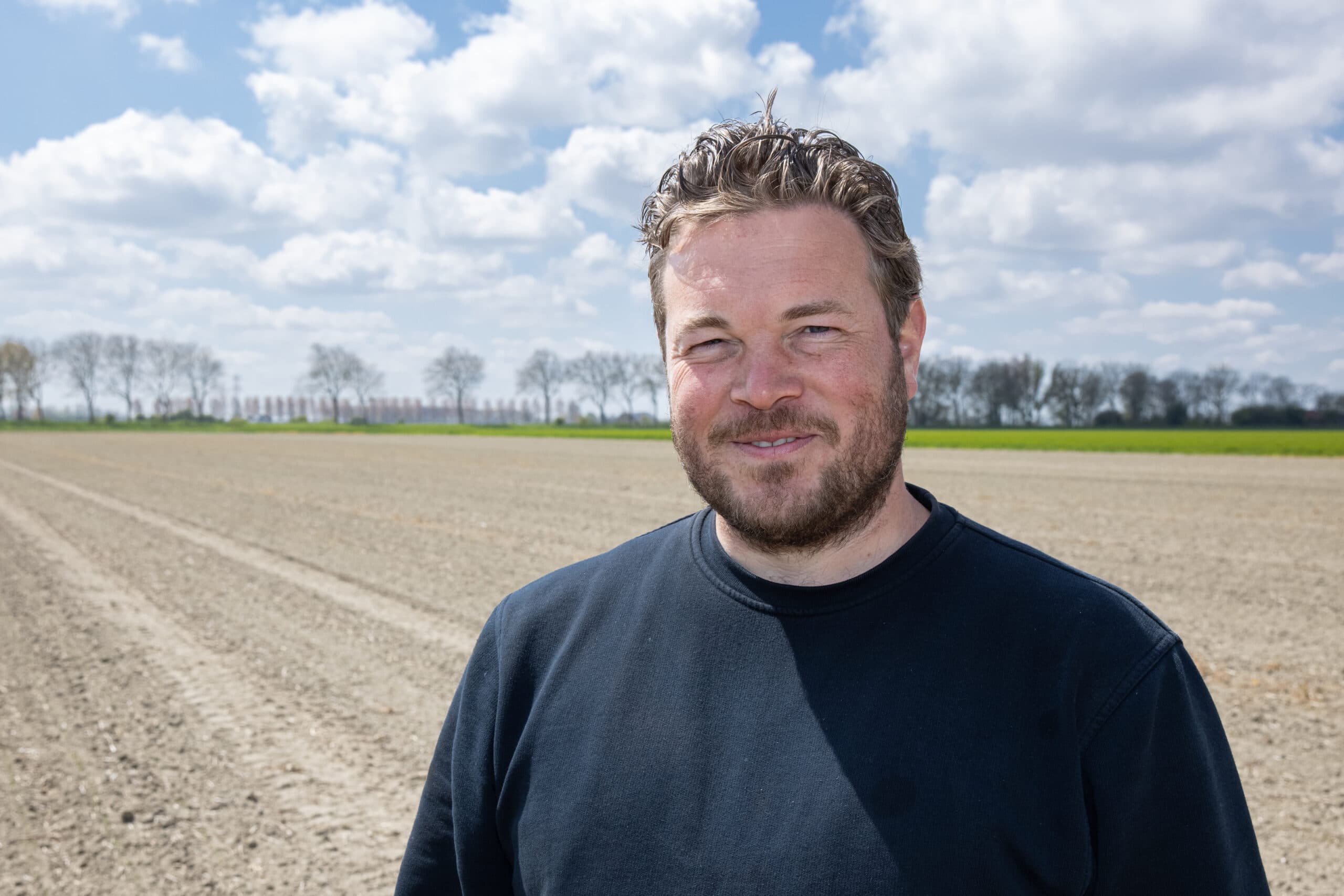 Brian Salomé is akkerbouwer in IJzendijke. In de Britse graanteeltwedstrijd YEN was hij in 2020 met 15,6 ton tarwe/ha de beste Nederlander. - Foto: Peter Roek
