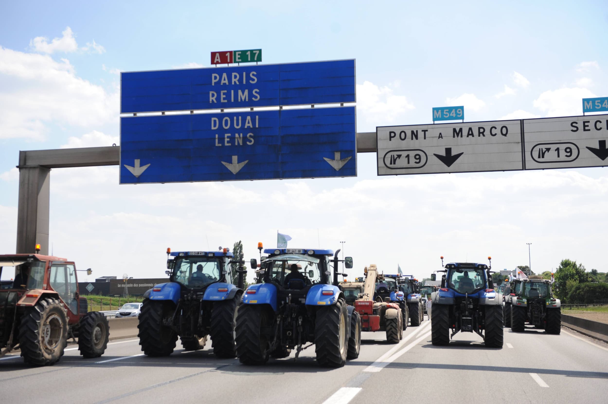 Recent boerenprotest in Frankrijk. Foto: ANP