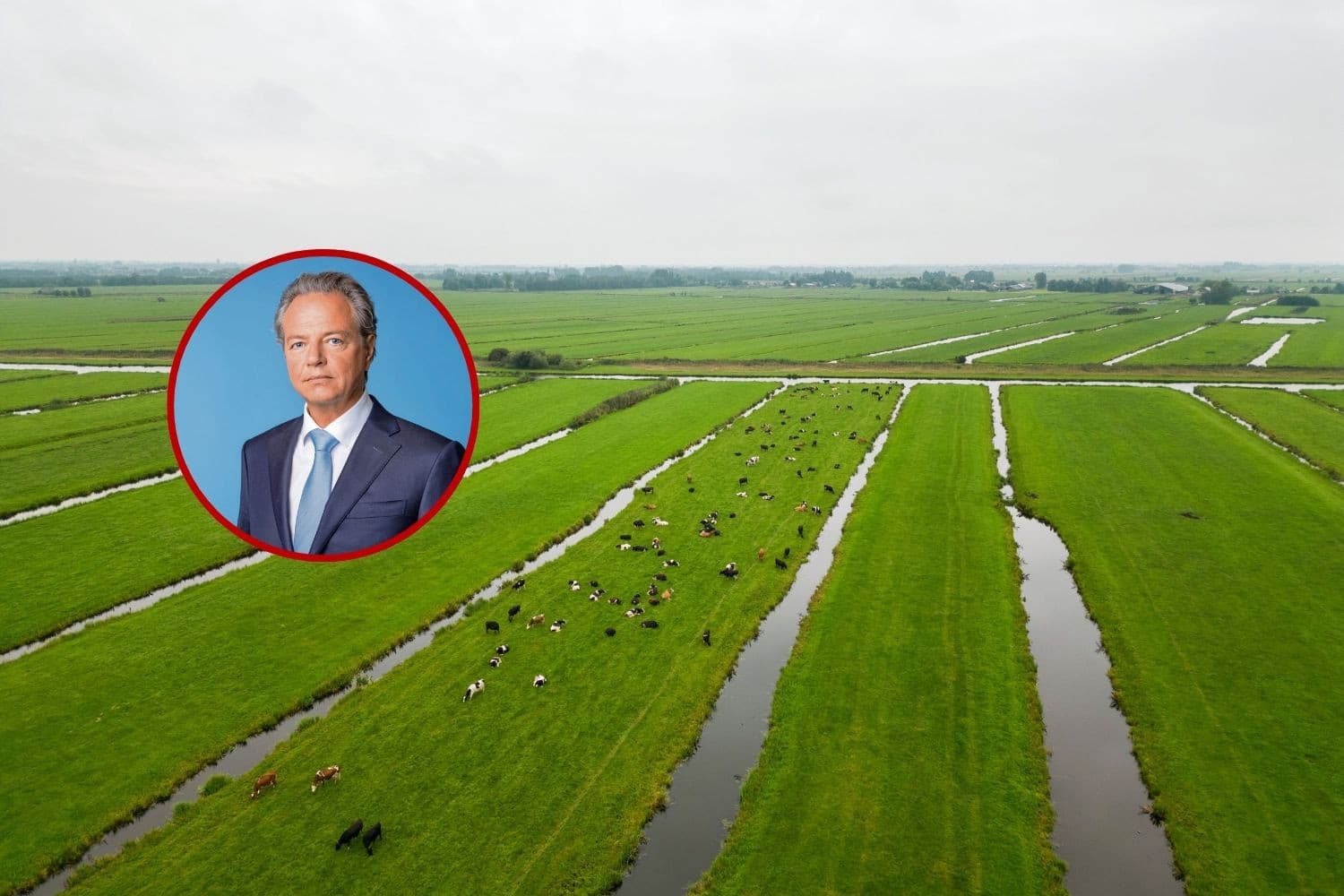 Barry Madlener, minister van Infrastructuur en Waterstaat: “Het blijkt dat geen enkel van de landen de doelen van de KRW haalt.” Foto: Canva, foto inzet: Rijksoverheid/Martijn Beekman