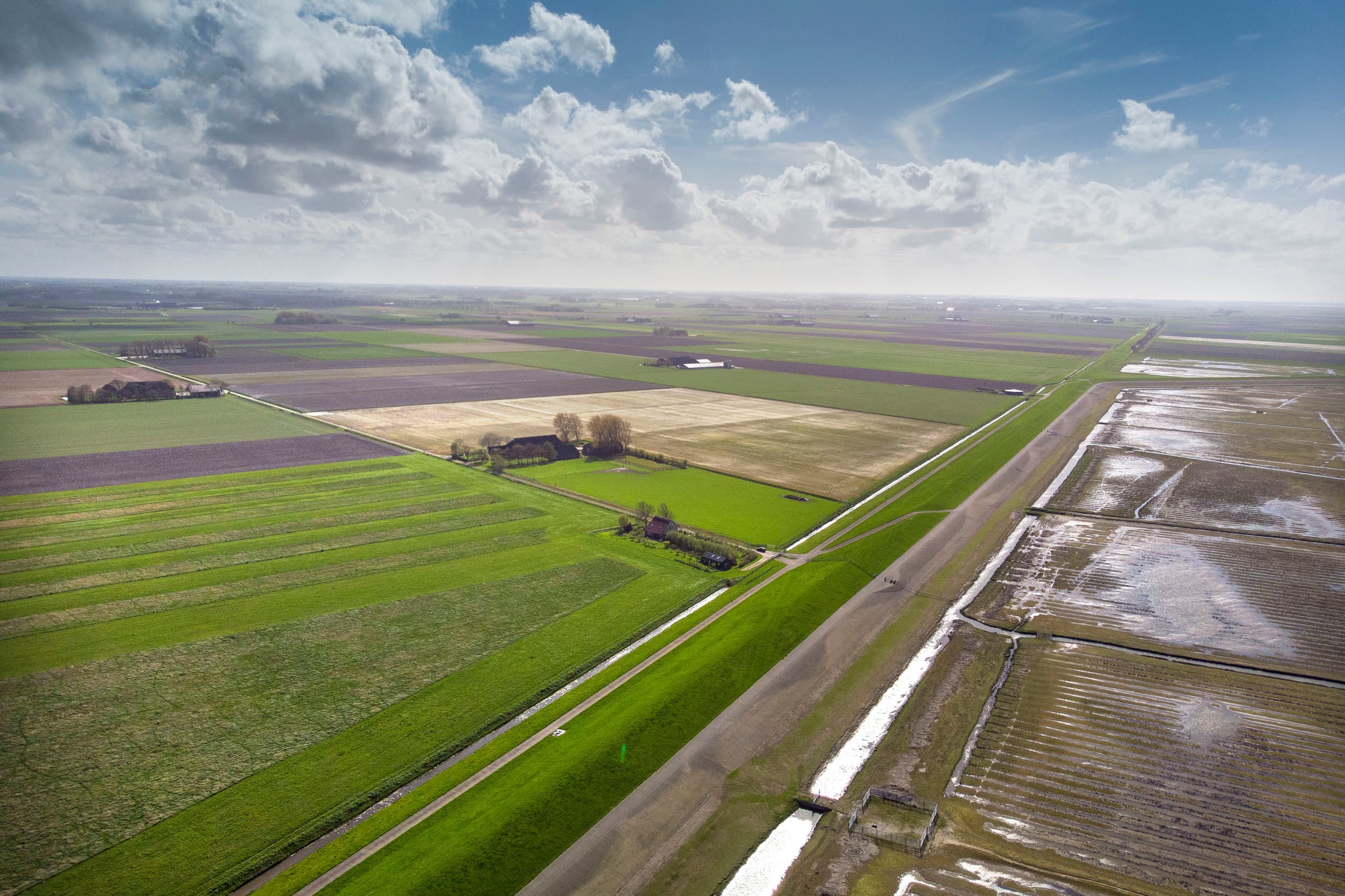 Kustlijn Noord-Groningen. Het gaat hier om kwel als achtergronddepositie van fosfaat waardoor Noord-Groningen volgens boeren aldaar onterecht is aangewezen als NV-gebied. Foto: Mark Pasveer