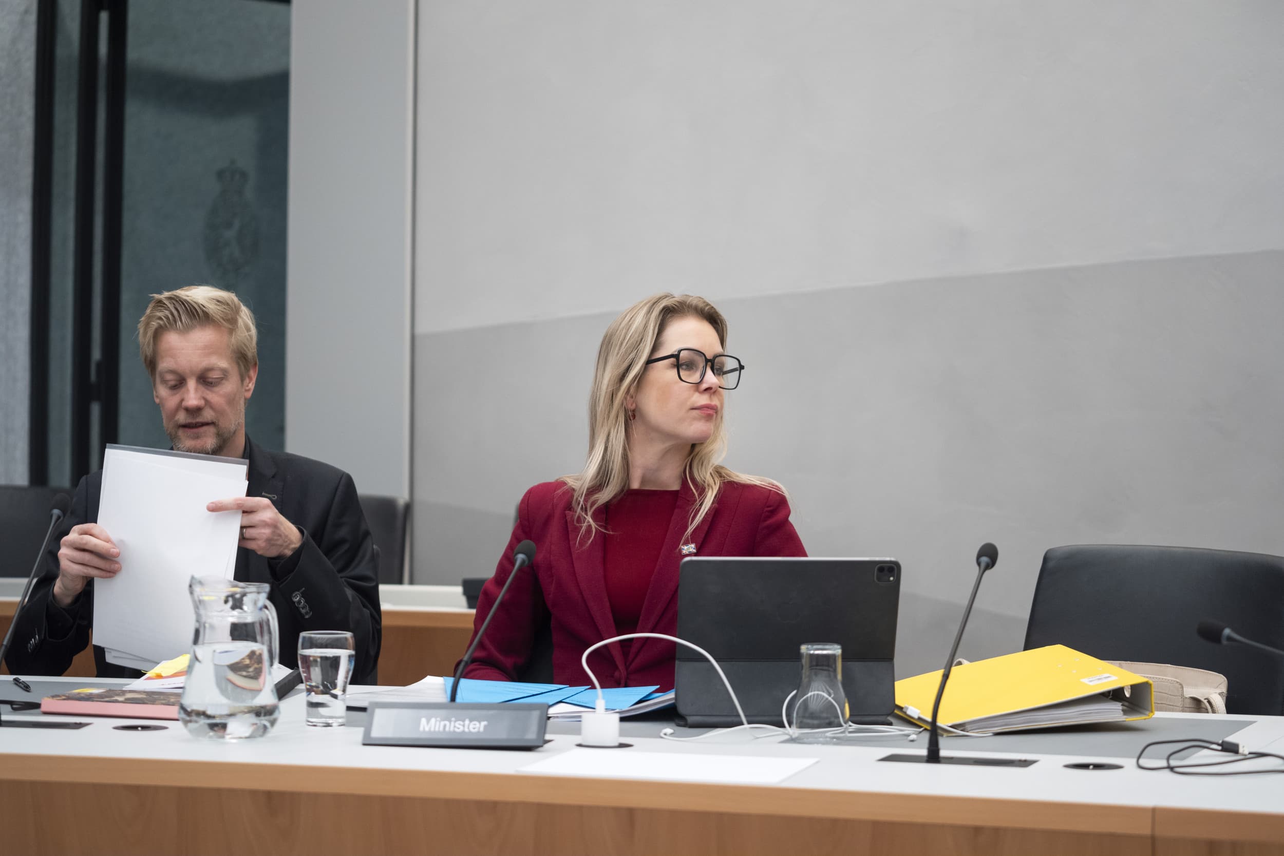 Minister Femke Wiersma (Landbouw, Visserij, Voedselzekerheid en Natuur) tijdens het stikstofdebat in de Tweede Kamer. Foto: ANP