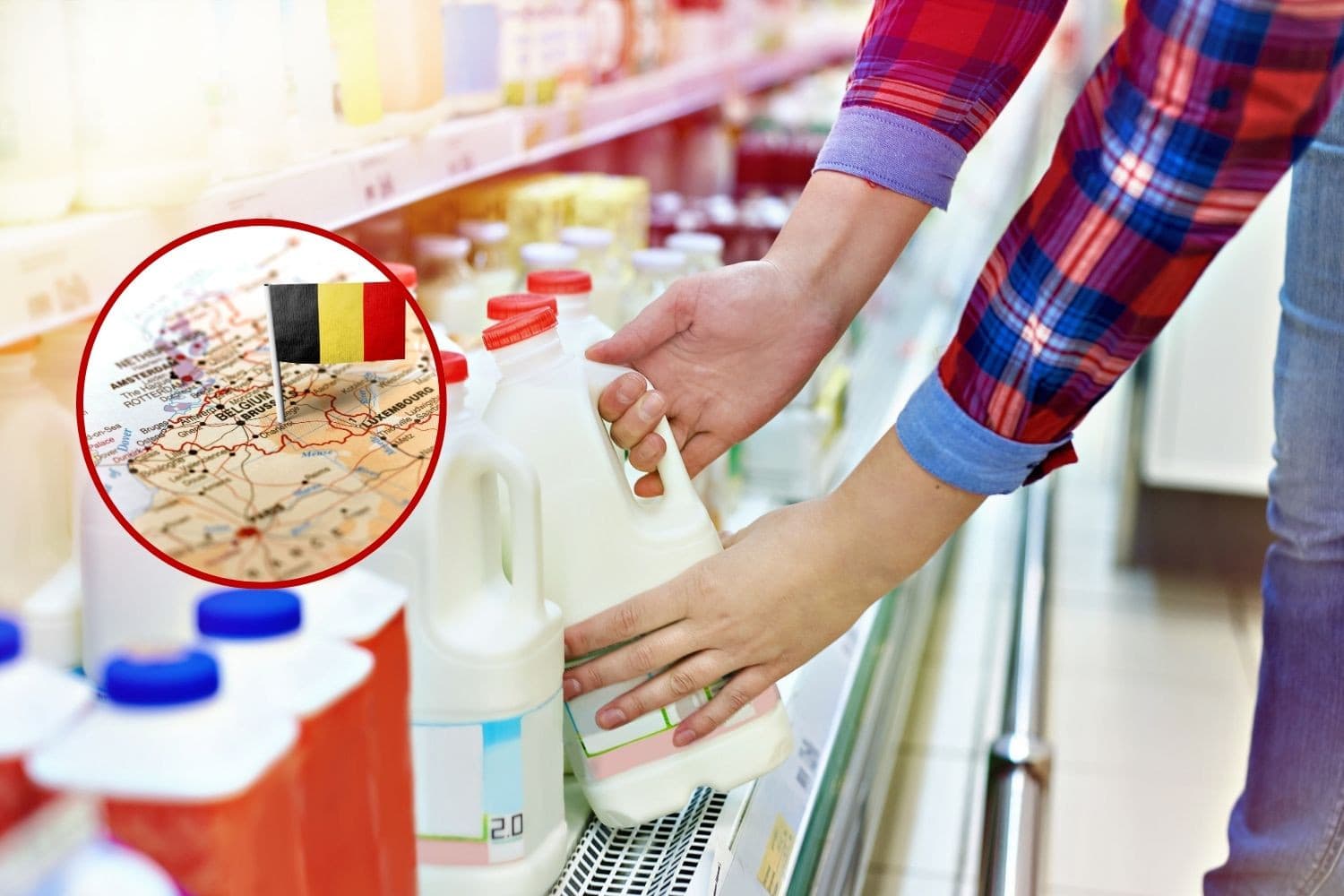 In België zijn zuivelproducten met een Belgisch vlaggetje op het etiket alleen gemaakt van melk van Belgische koeien. Foto: Canva