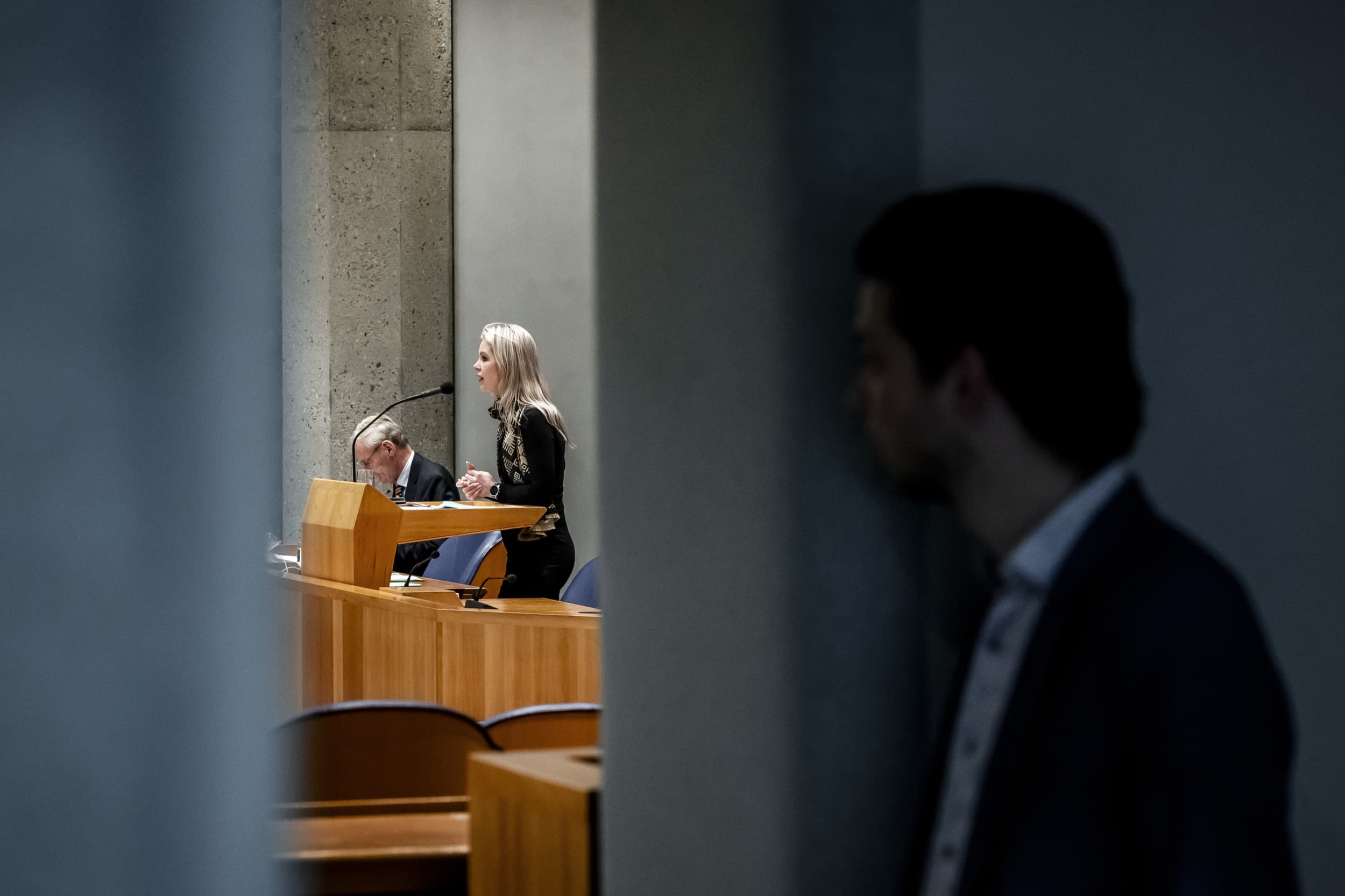 Femke Wiersma, minister van Landbouw, Visserij, Voedselzekerheid en Natuur, vorige week in de Tweede Kamer tijdens een debat over de stikstofontwikkelingen. Foto: ANP