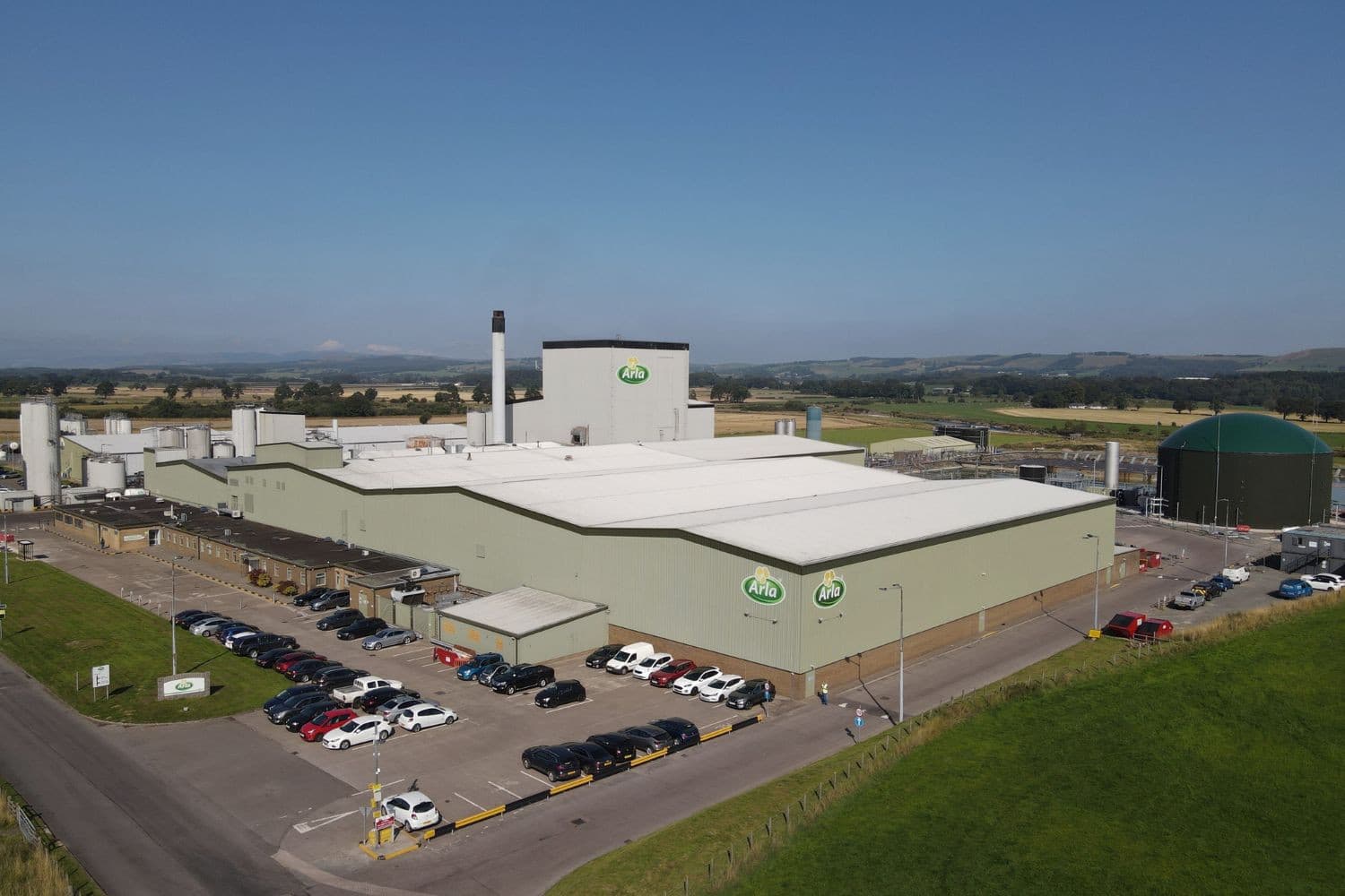 De vestiging van Arla Foods UK in Lockerbie. Foto: Arla Foods UK