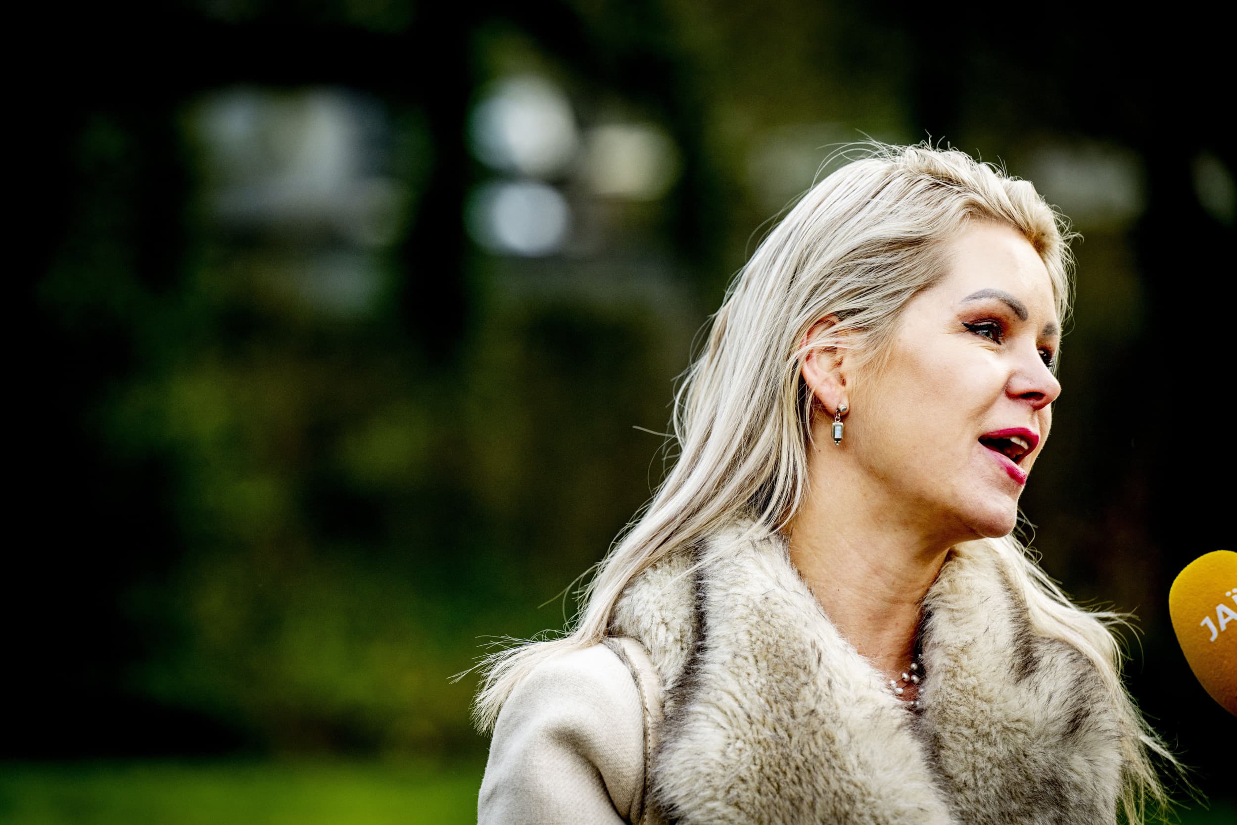 Femke Wiersma, minister van Landbouw, Visserij, Voedselzekerheid en Natuur, bij het Catshuis bij een eerdere ministerraad in januari. Foto: ANP