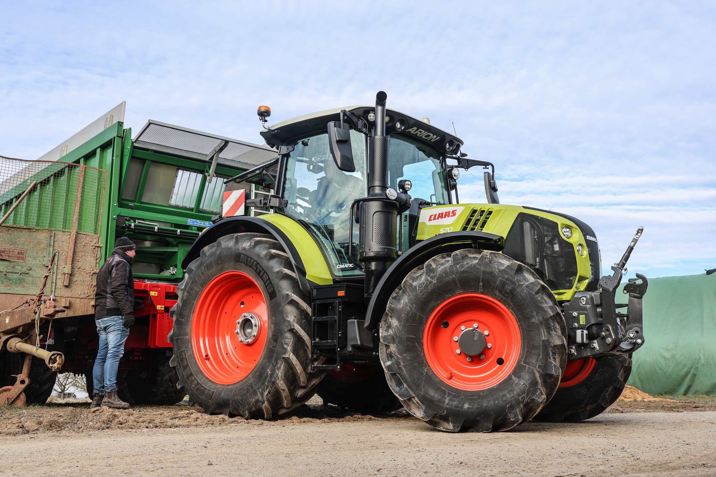 Het nieuwe topmodel binnen de bestaande Claas Arion 500-serie is de Arion 570 Cmatic. De trekker levert maximaal 180 pk. – Foto: Matthijs Verhagen