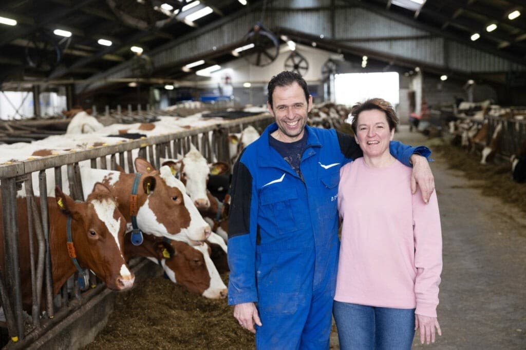 Johann de Boef (54) samen met zijn vrouw Thea (46).