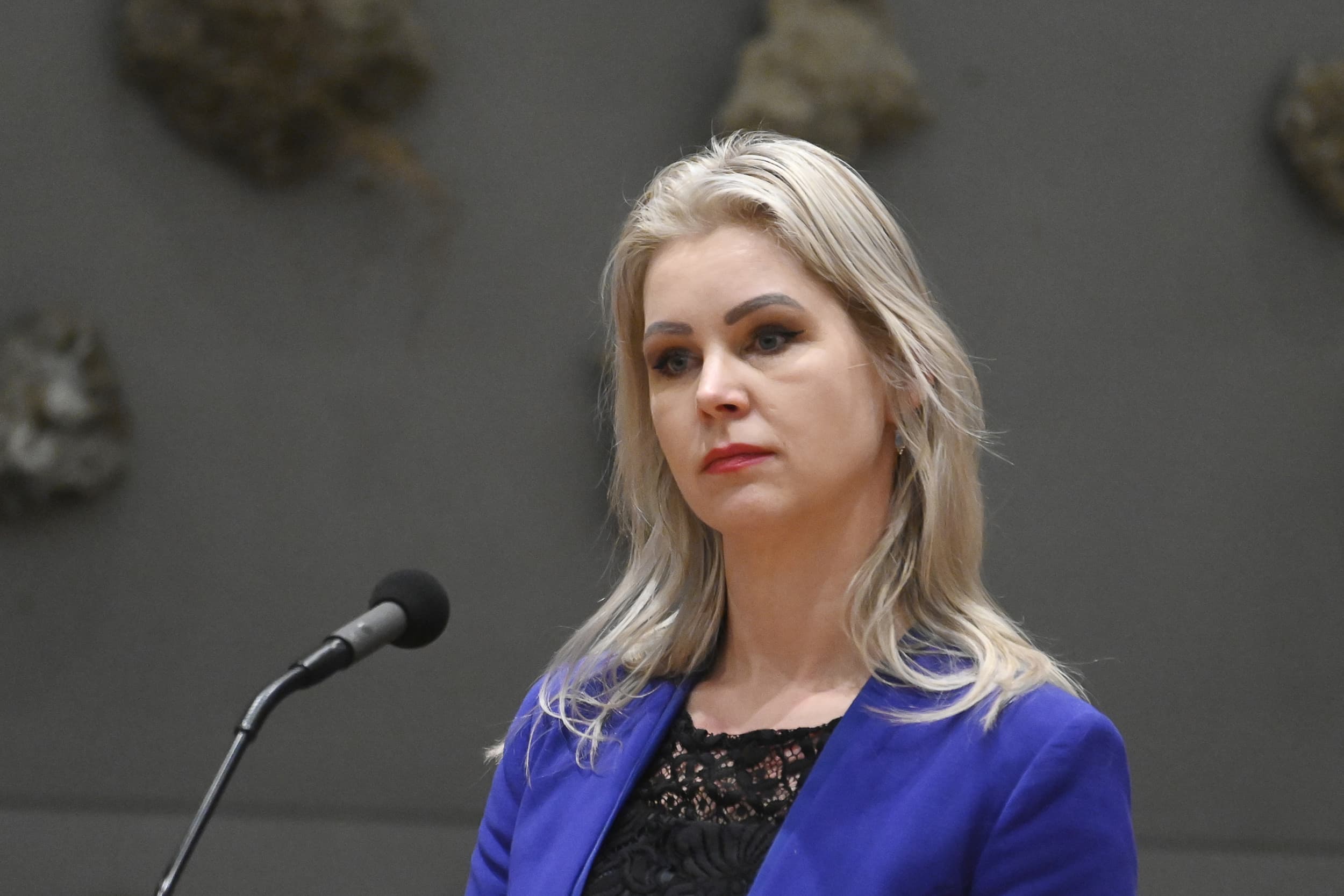 Femke Wiersma, minister van Landbouw, Visserij, Voedselzekerheid en Natuur, tijdens het vragenuurtje in de Tweede Kamer op 21 januari. Foto: ANP