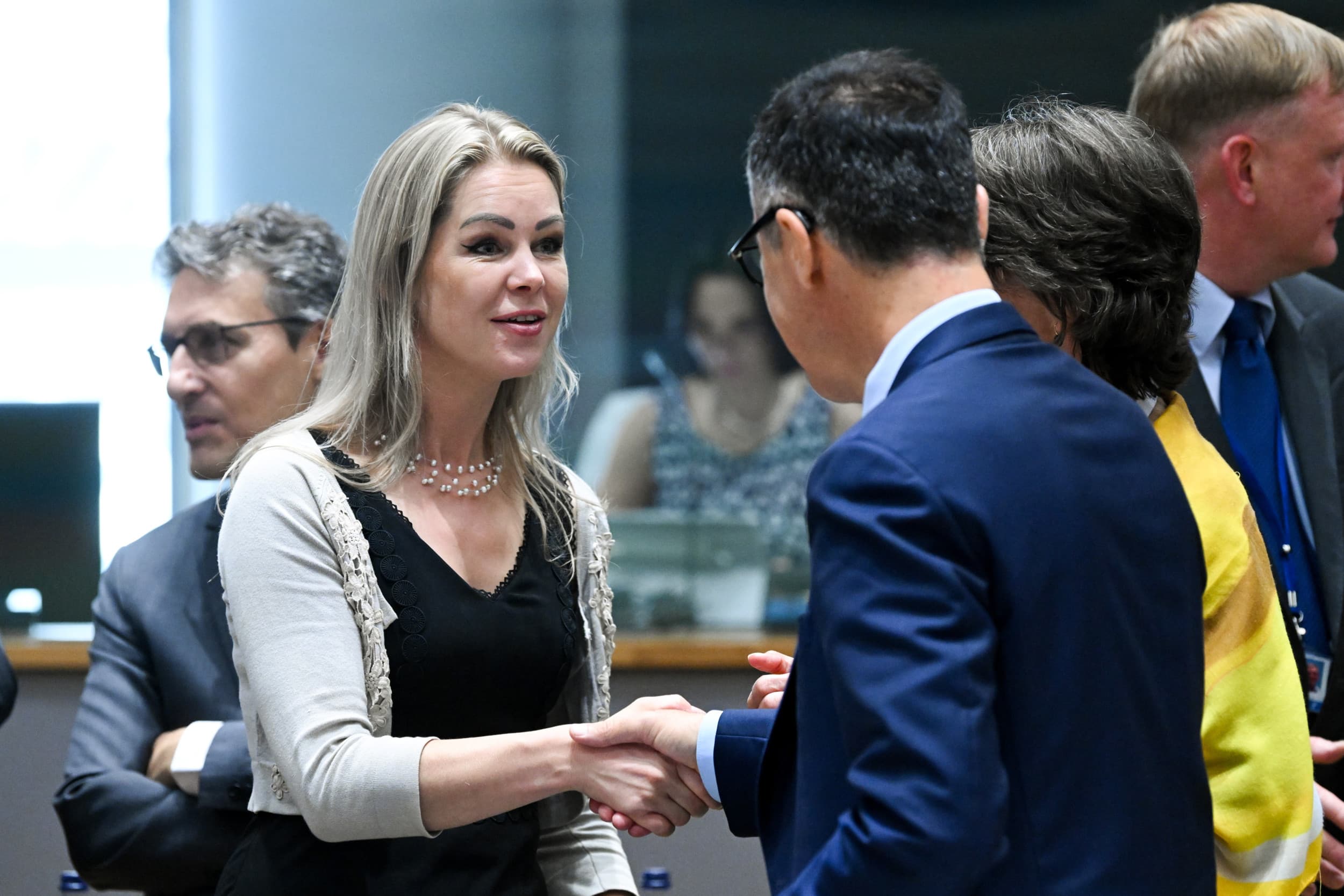 Minister van LVVN, Femke Wiersma, tijdens haar eerste bezoek aan Brussel in juli. Foto: Boerderij
