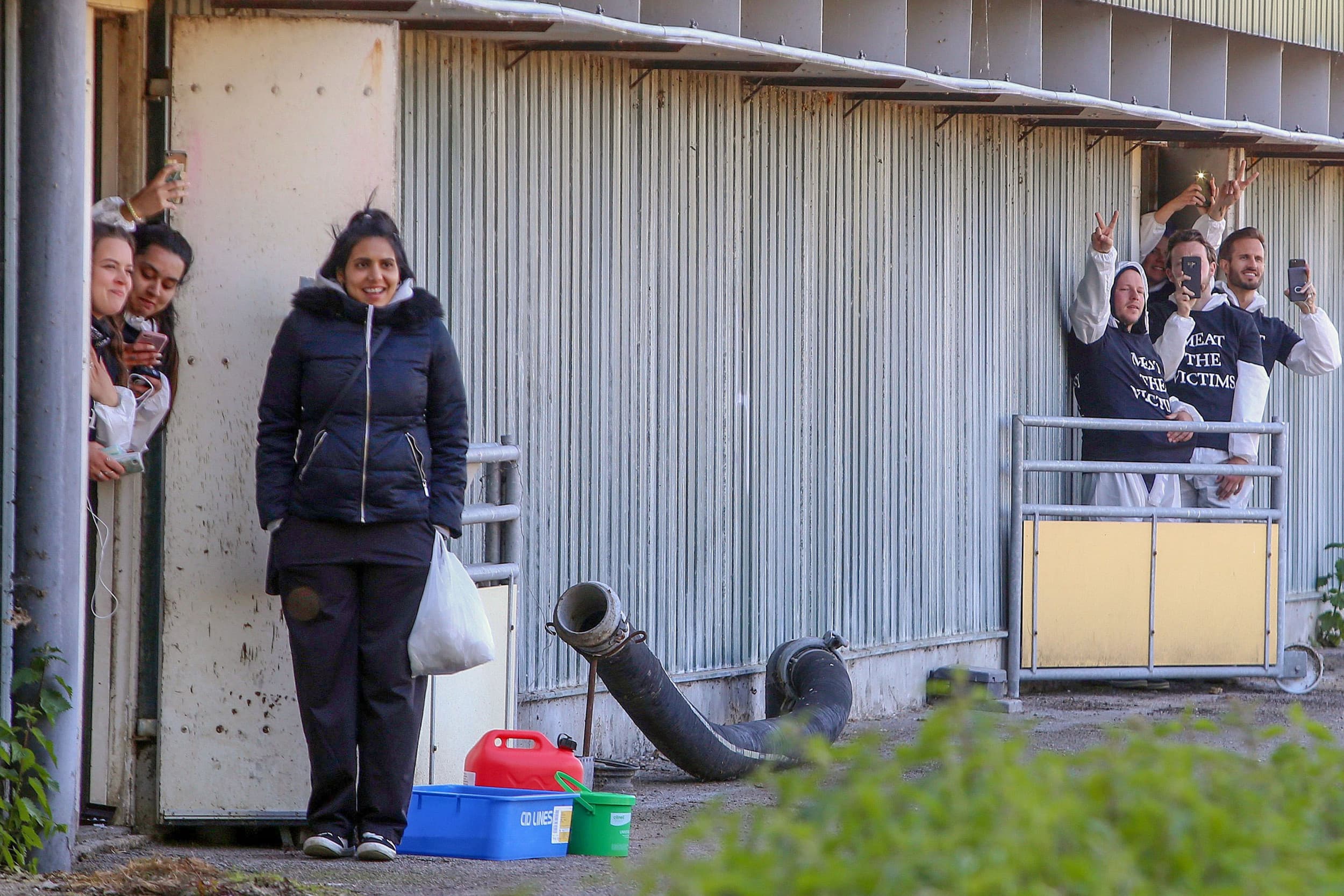 De zestig dierenactivisten die in 2019 een varkensstal in Boxtel bezetten, werden half december 2024 vrijgesproken. Foto: Bert Jansen