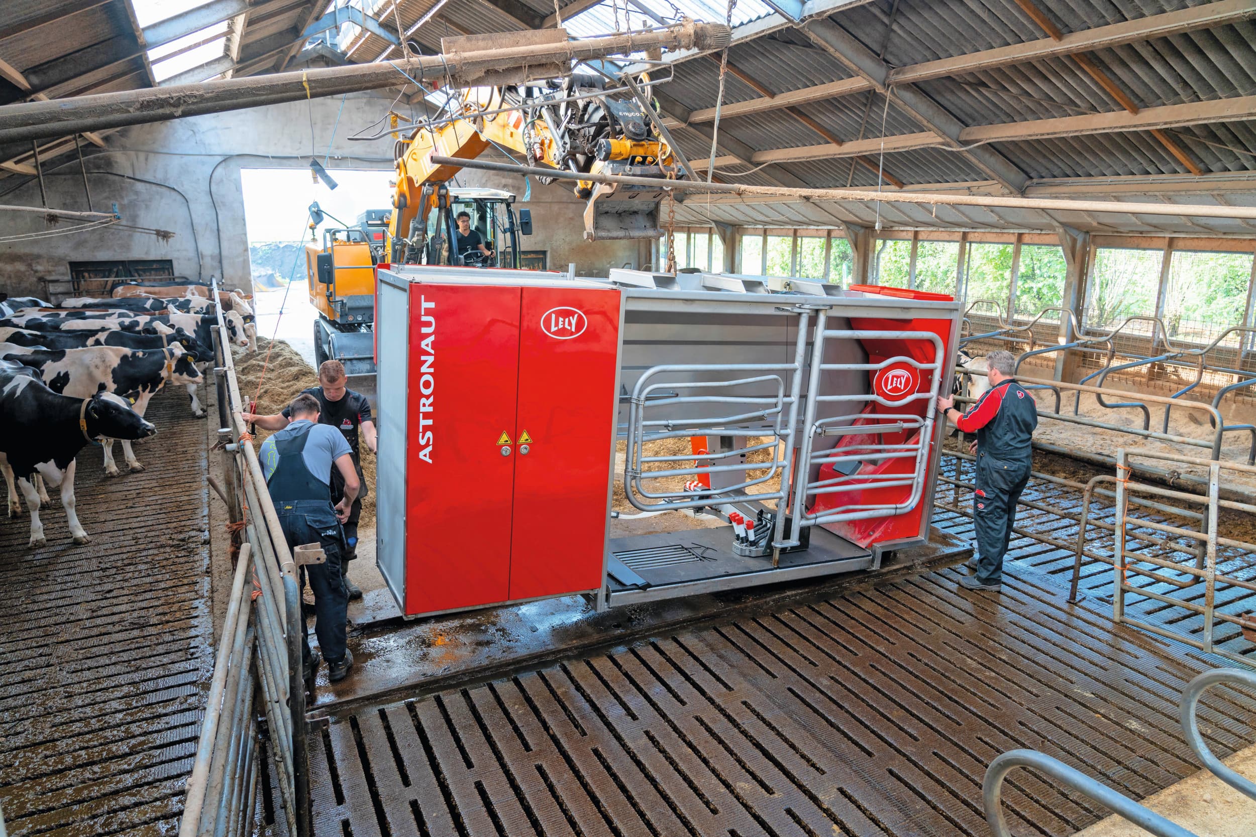 Plaatsing van een melkrobot. Hoe schrijf je een melkrobot correct af? Foto: Jan Willem Schouten