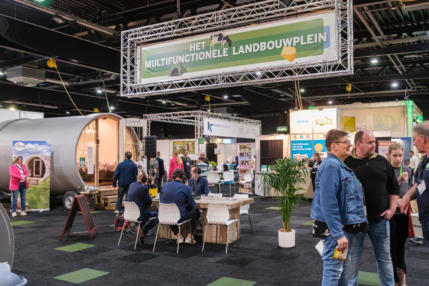 Het multifunctionele landbouwplein. Foto’s: Easyfairs
