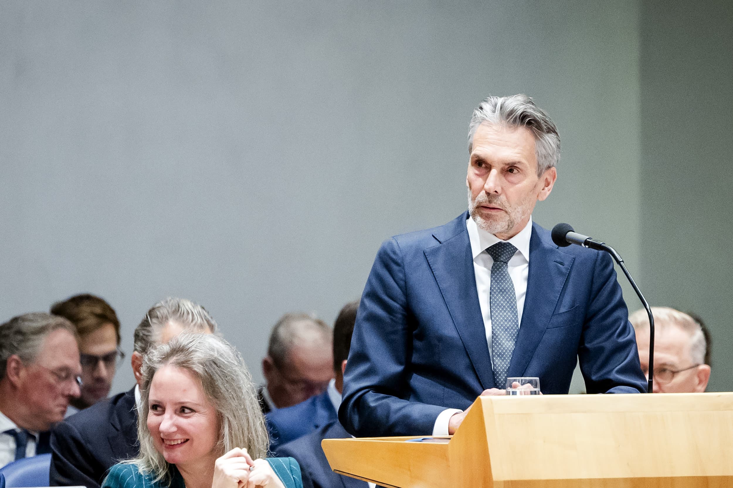 Premier Dick Schoof tijdens de tweede dag van de Algemene Politieke Beschouwingen. Foto: ANP