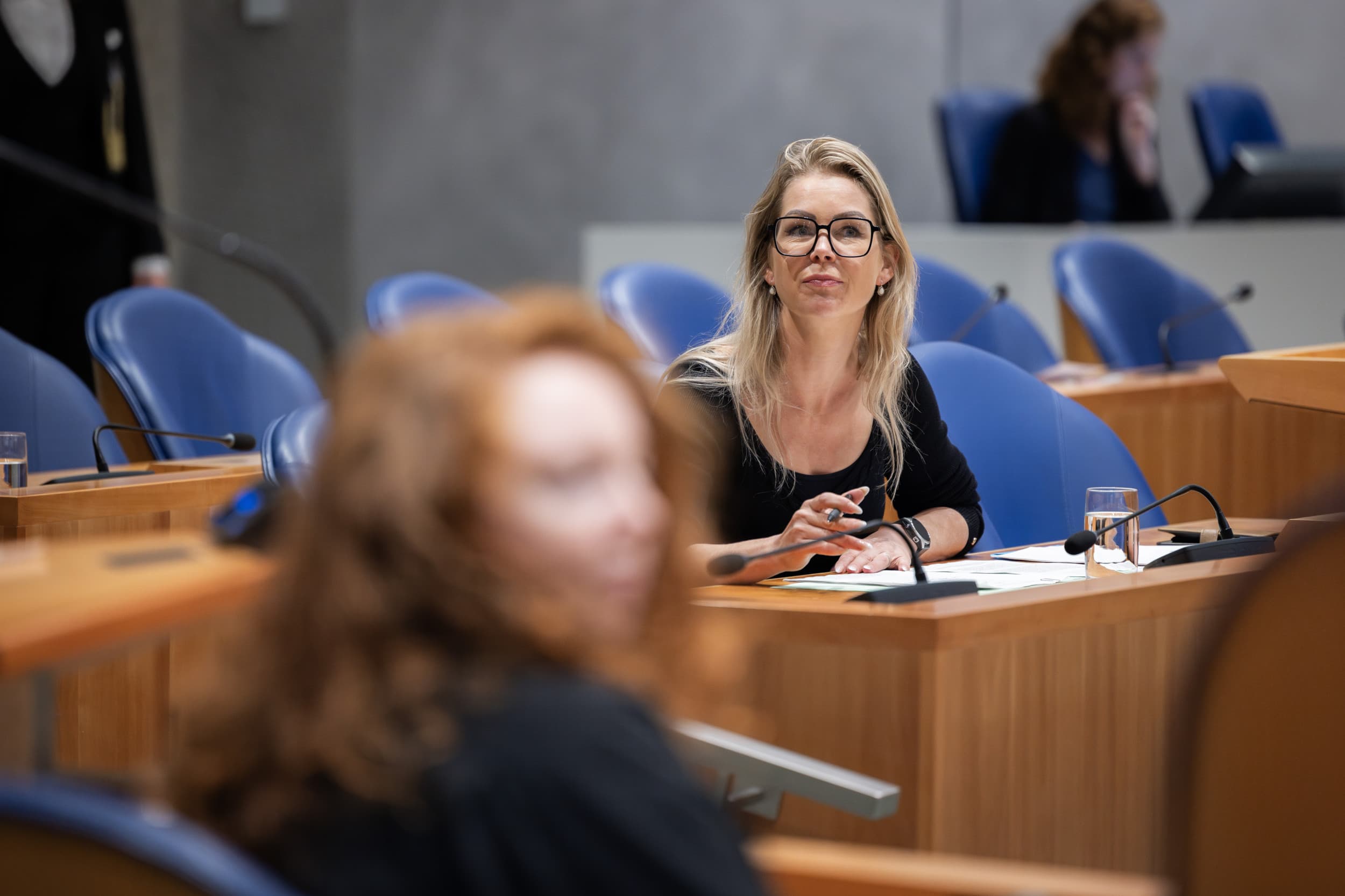 Femke Wiersma, minister van Landbouw, Visserij, Voedselzekerheid en Natuur tijdens het wekelijkse vragenuur in de Tweede Kamer. Foto: ANP