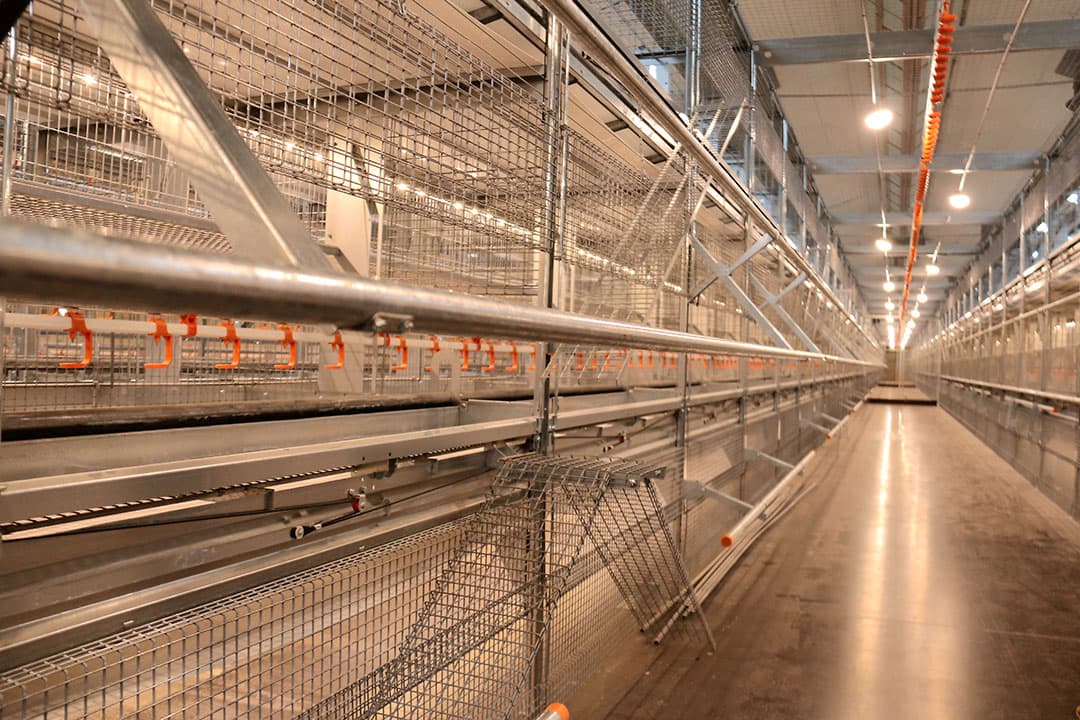 Langs het systeem van de vloer naar de eerste etage en van de eerste naar de tweede etage zitten oplooprekjes.