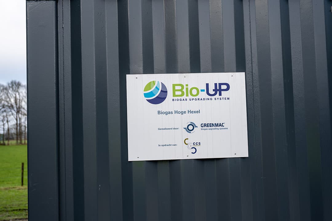 In de Bio-Up wordt het ruwe methaangas uit de mest opgewaardeerd tot aardgaskwaliteit.