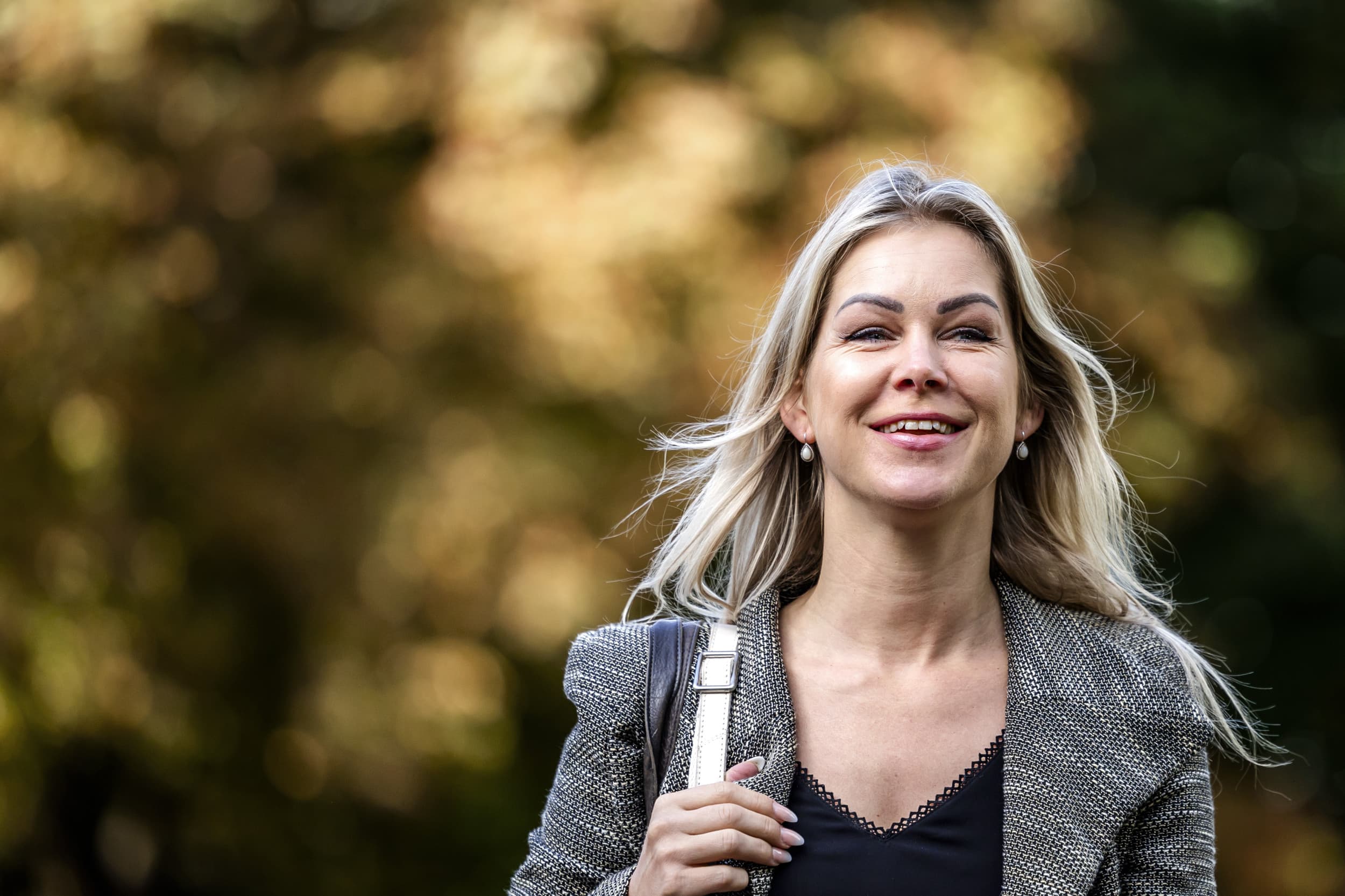 Femke Wiersma, minister van Landbouw, Visserij, Voedselzekerheid en Natuur, komt aan bij het Catshuis voor de wekelijkse ministerraad op 13 september. Foto’s: ANP