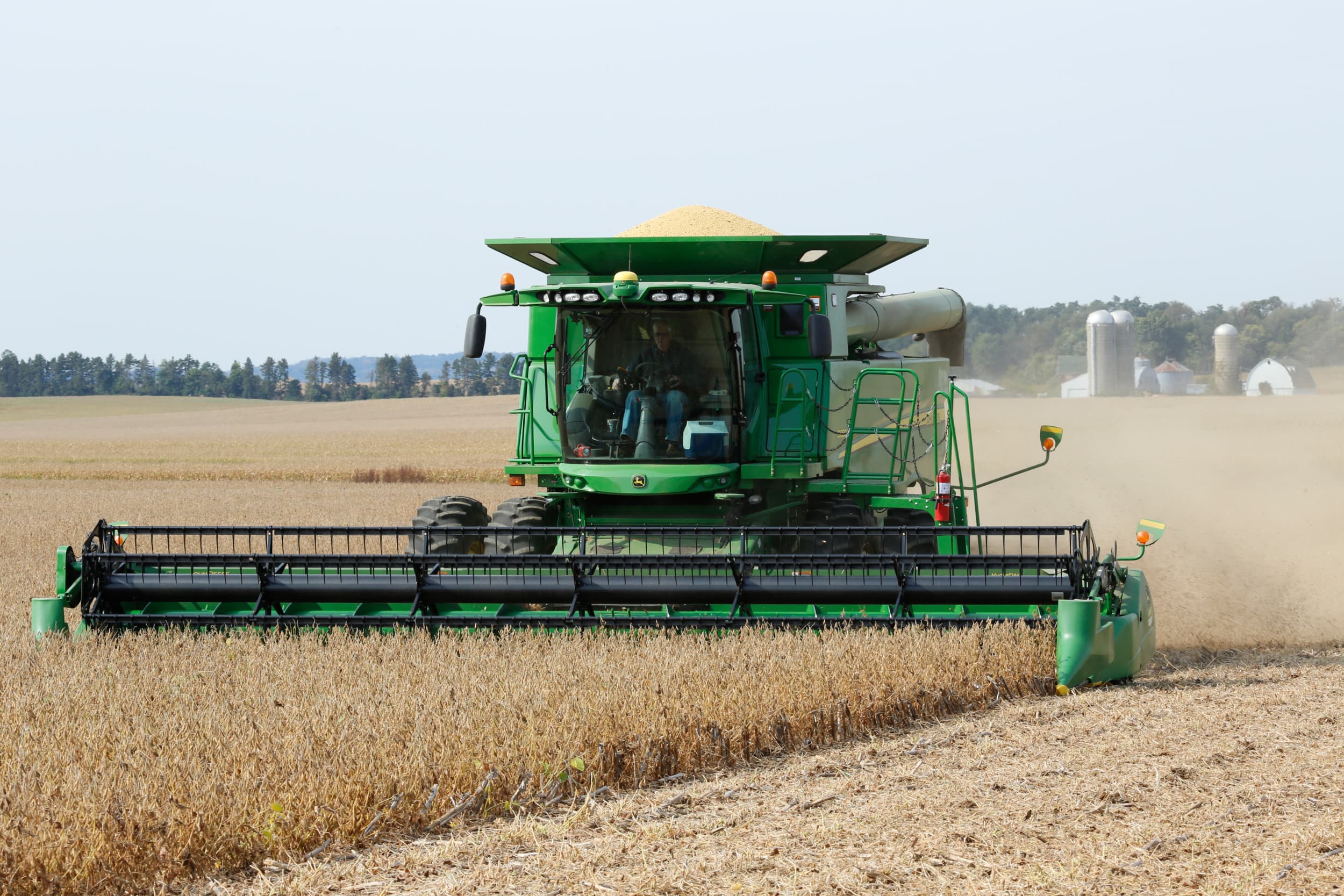 Oogst van soja. – Foto: Henk Riswick