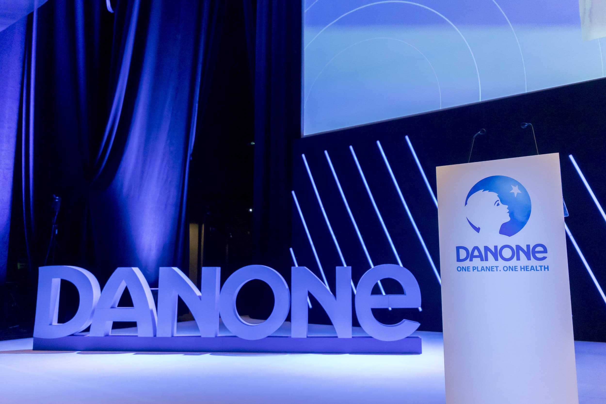 ”Bij Danone hebben we ons altijd gericht op investeren in de toekomst van voeding”, stelt topman Antoine de Saint-Affrique van Danone. – Foto: ANP