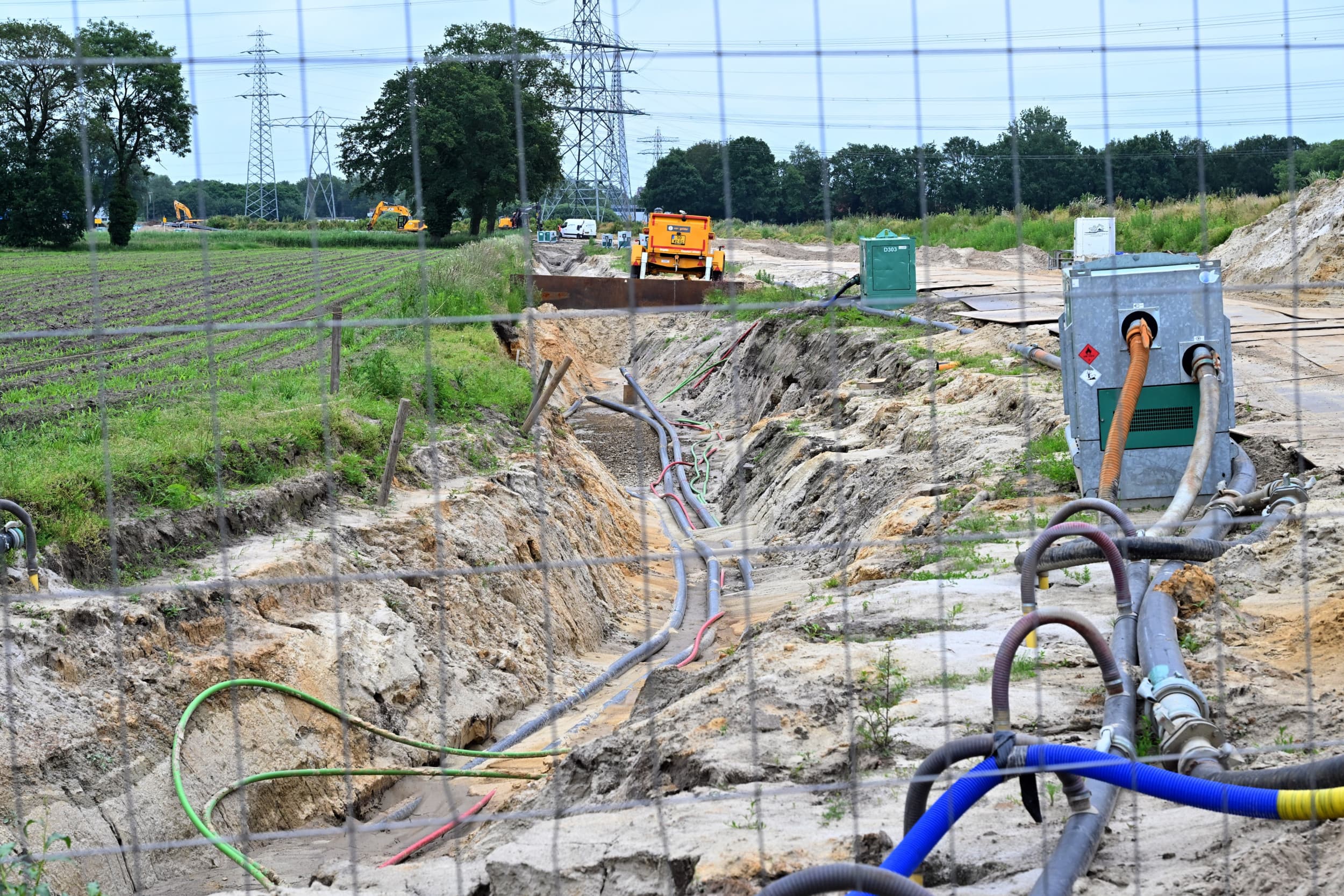 Graafwerkzaamheden Tennet op landgoed Twickel. – Foto: ANP