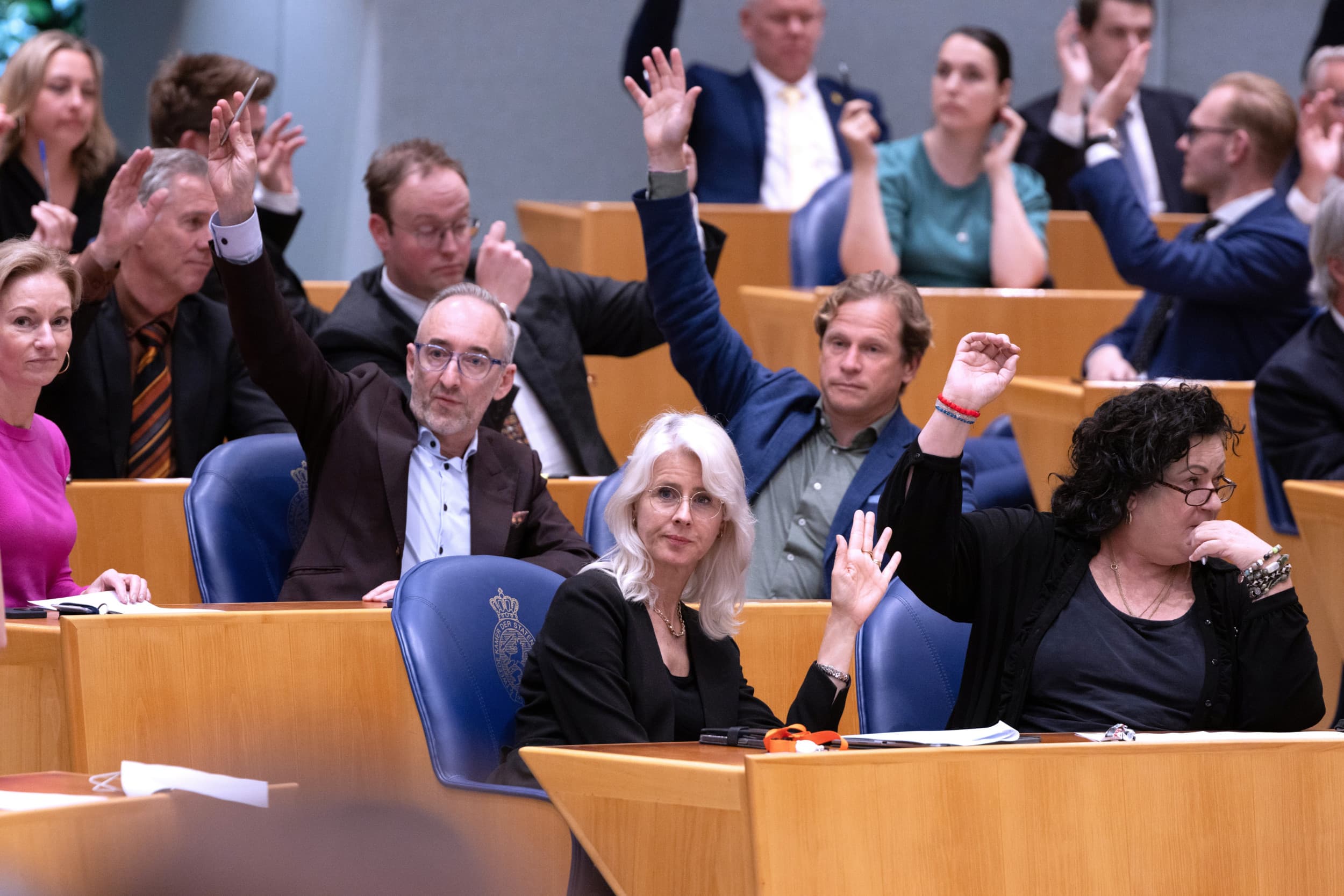 De BBB-fractie stemt in de Tweede Kamer. – Foto: ANP