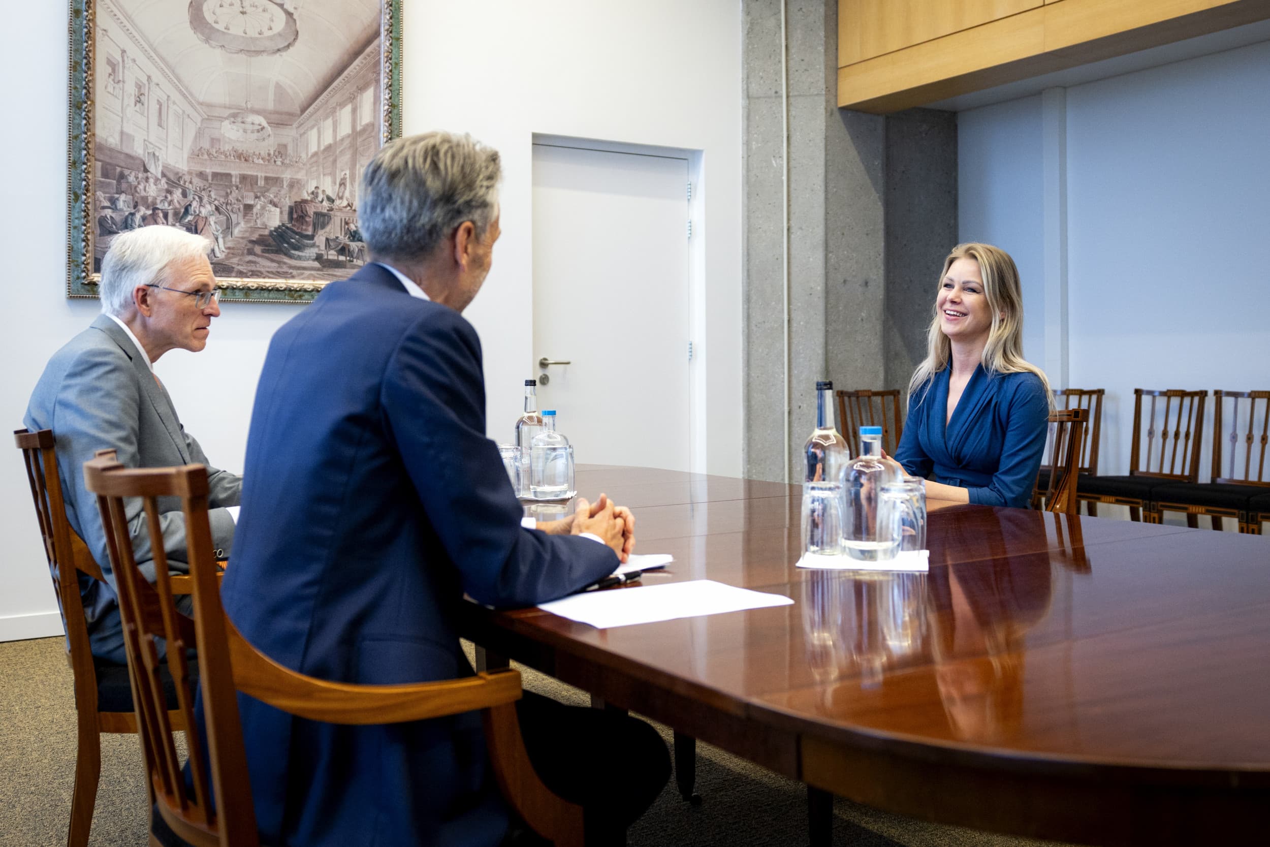 Femke Wiersma, beoogd minister van Landbouw, voorafgaand aan het gesprek met formateur Richard van Zwol en beoogd premier Dick Schoof. – Foto: ANP
