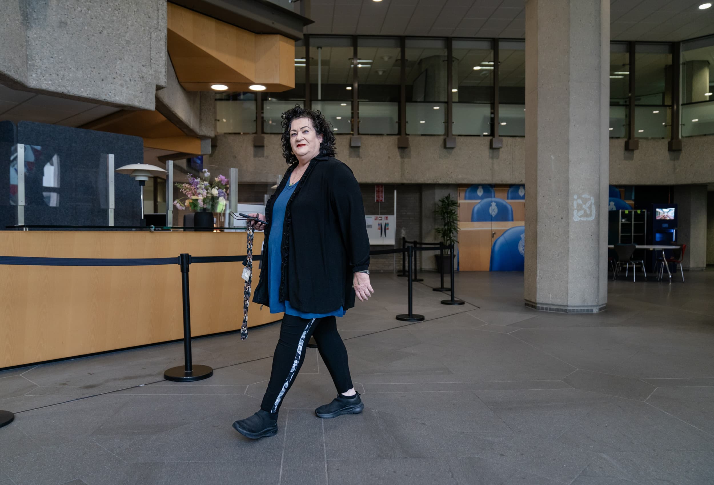 BBB-leider Caroline van der Plas is vandaag in Brussel op bezoek bij de Europese Commissie. – Foto: ANP
