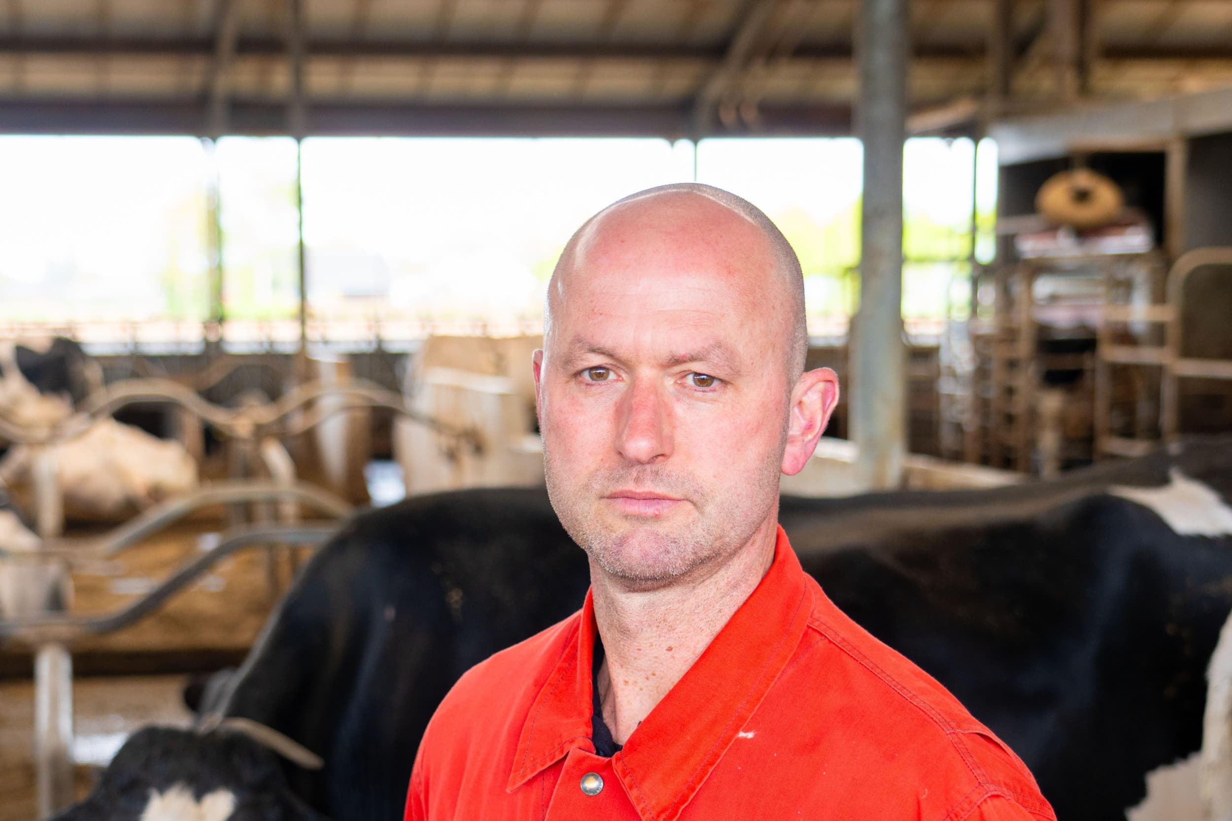 Melkveehouder Ronald Beulink: "Ik word twee keer afgerekend, toen met de fosfaatrechten, nu met de berekening voor de stoppersregeling". – Foto’s: Jan Willem Schouten