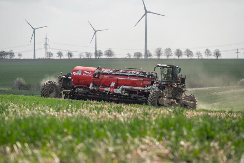 Het idee achter het brede frame is dat 95% van het perceel onbereden blijft. – Foto: Michel Velderman