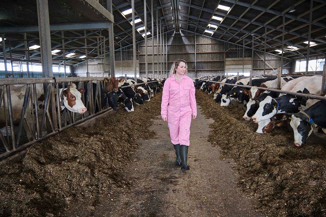 boerin demi in loopstal