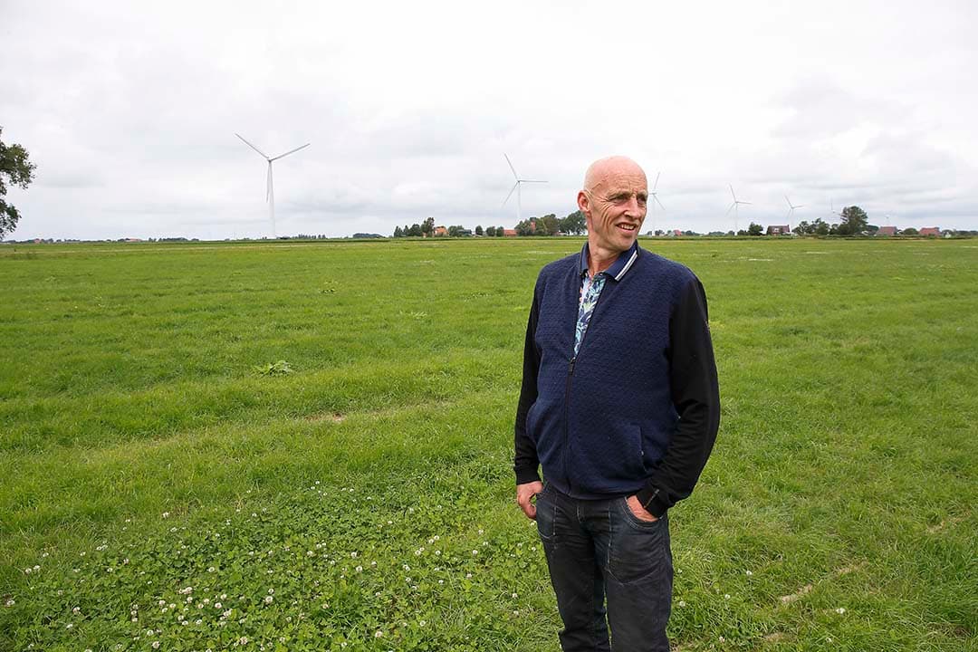 Bote de Boer, zijn vrouw en zonen werden een paar jaar gevolgd door de filmmakers. “Dat was in het begin effe spannend, maar na een half uur merkte ik het niet meer."  - Foto: Hans Prinsen