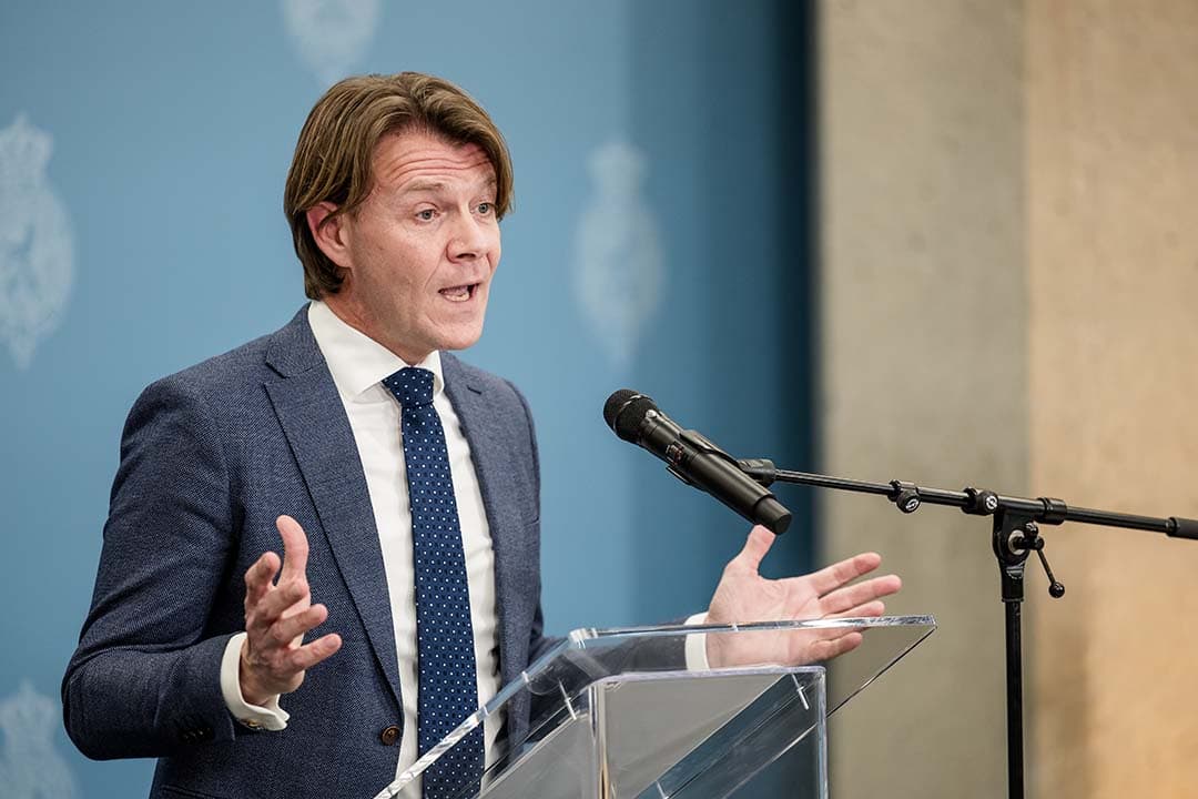Kim Putters presenteert zijn formatie-eindverslag in Den Haag op 14 maart 2024. Na overleg met politieke leiders van NSC, PVV, BBB en VVD over een mogelijke coalitie, deelt hij zijn bevindingen. - Foto: ANP
