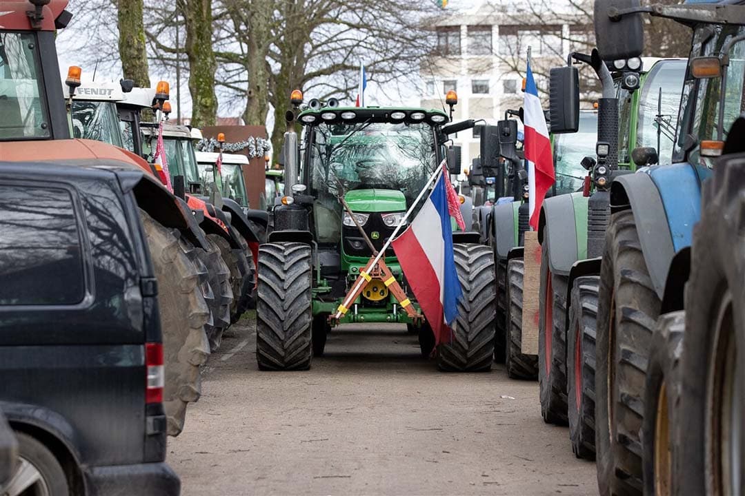 Boerenprotest in Haarlem op 12 februari. - Foto: ANP