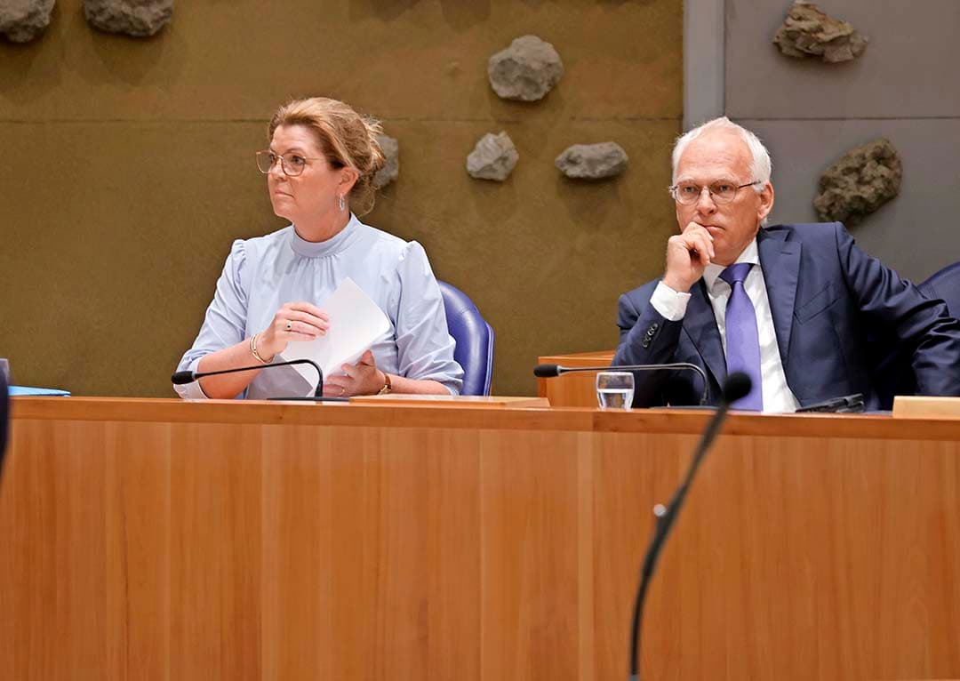 Demissionair ministers Van der Wal en Adema (LNV) kunnen geen grote plannen lanceren. - Foto: Roel Dijkstra