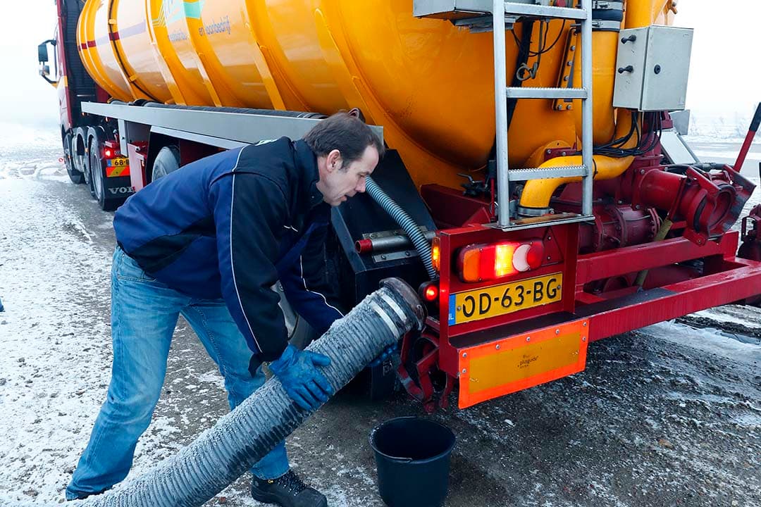 Transport van mest. - Foto Bert Jansen