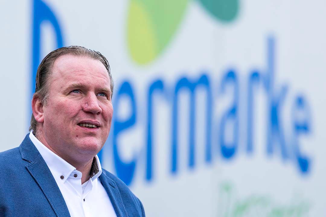 Reynier Varvik, mede-eigenaar van Boermarke. Deze onderneming is volgens de redactie van Food&Agribusiness en Eiwit Magazine dé uitblinker van het jaar in de eiwittransitie. - Foto: Frank Uijlenbroek