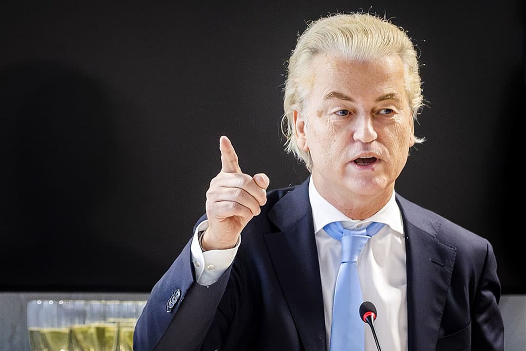 Partijleider Geert Wilders van de PVV een dag na de Tweede Kamerverkiezingen. - Foto: ANP/ SEM VAN DER WAL
