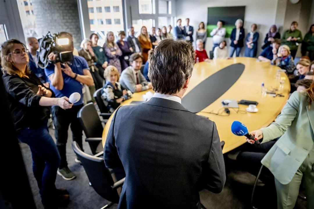 Henri Bontenbal tijdens een fractievergadering van het CDA, een dag na de Tweede Kamerverkiezingen. Volgens wetenschapper Maarten Koreman is verlies CDA opvallend. - Foto: ANP