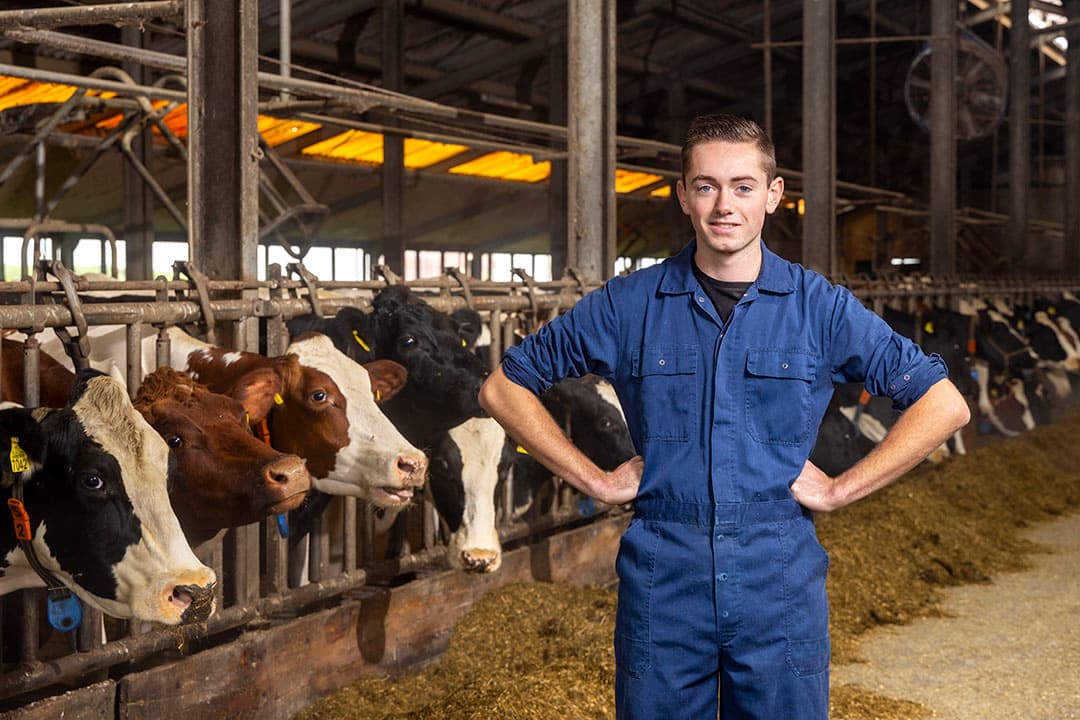 Bedrijfsopvolger Sander van Essen (22). - Foto's: Koos Groenewold