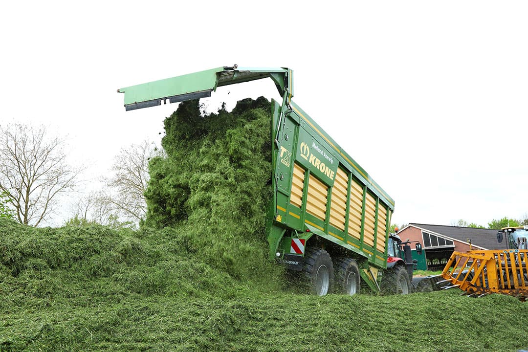 De graskuilen zitten gemiddeld goed vol dit jaar, met goed gras. Mede daardoor is de ruwvoerpositie op veel bedrijven weer op een normaal niveau. Ook het maken van de rantsoenen zal weinig problemen opleveren. - Foto: Henk Riswick