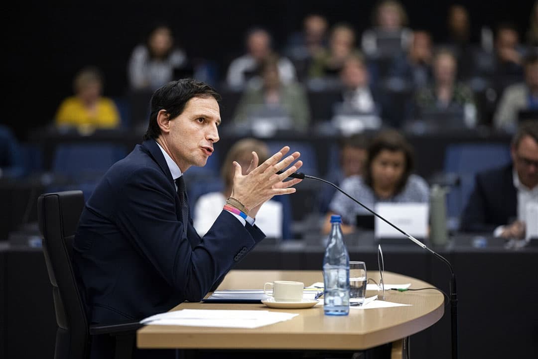 Wopke Hoekstra: Ooit de onzichtbare CDA-leider, nu het gezicht van groene ambities, aldus columnist Vergaderboer. - Foto: ANP