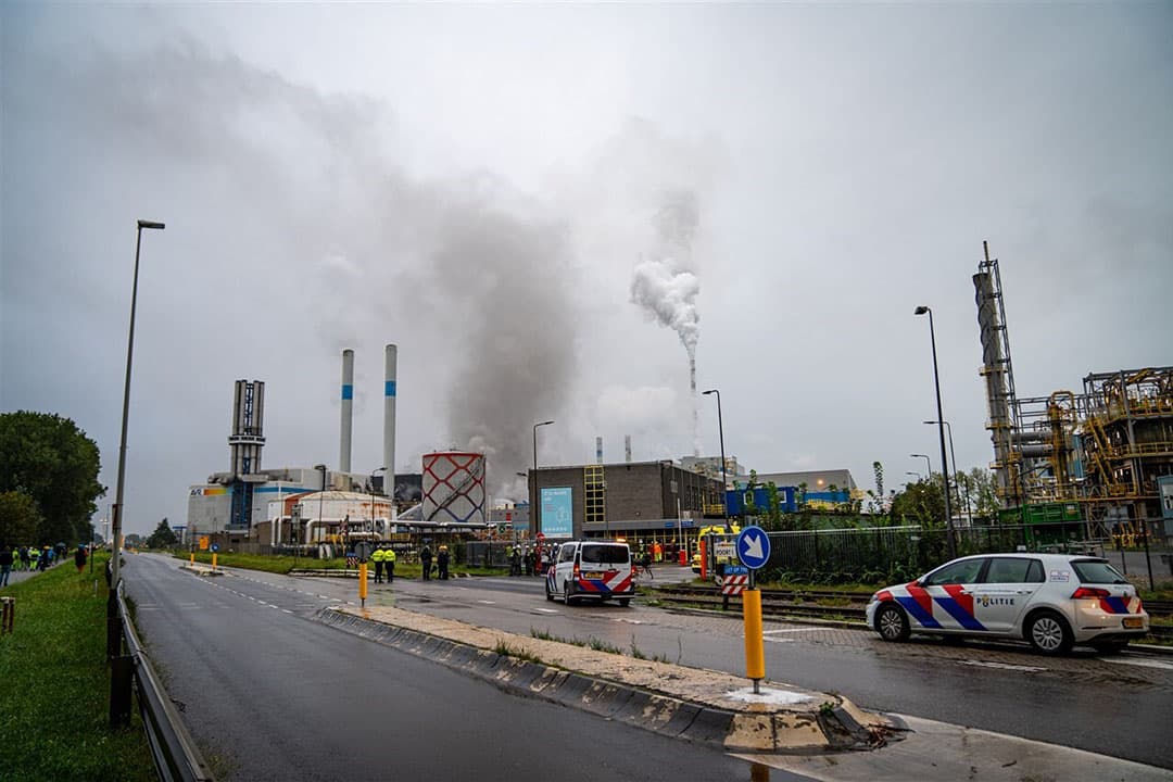 brand bij AVR Rijnmond