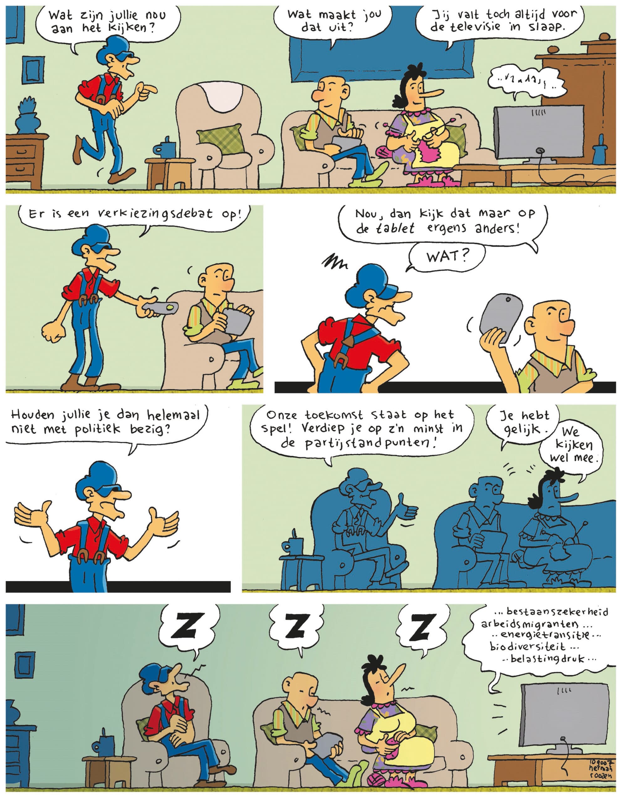strip opa verkiezingsdebat