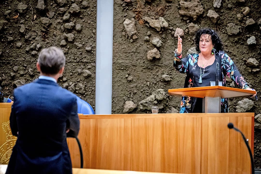 Caroline van der Plas (BBB) tijdens de eerste dag van de Algemene Politieke Beschouwingen. “We staan hier gewoon te debatteren! Daar mag je emotie bij tonen, zeker.”