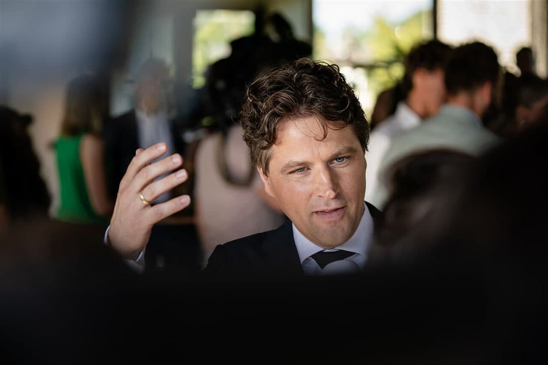 Henri Bontenbal, de nieuwe lijsttrekker van het CDA, tijdens zijn presentatie als lijsttrekker. - Foto: ANP