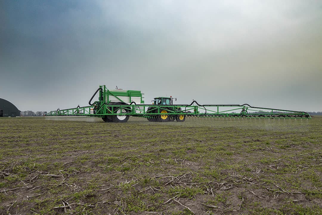De boombreedte van de CHD FG5300 varieert van 21 tot 51 meter.