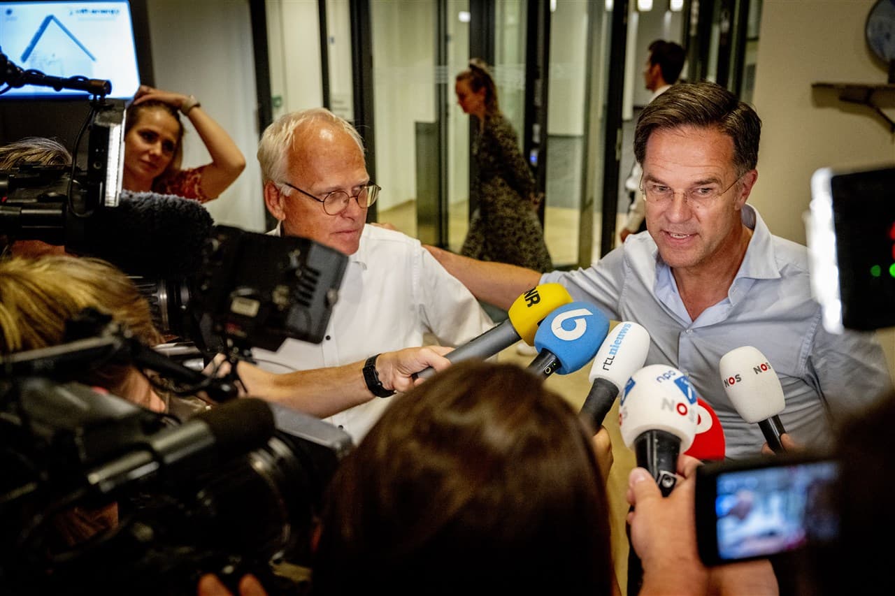 Mark Rutte en Piet Adema